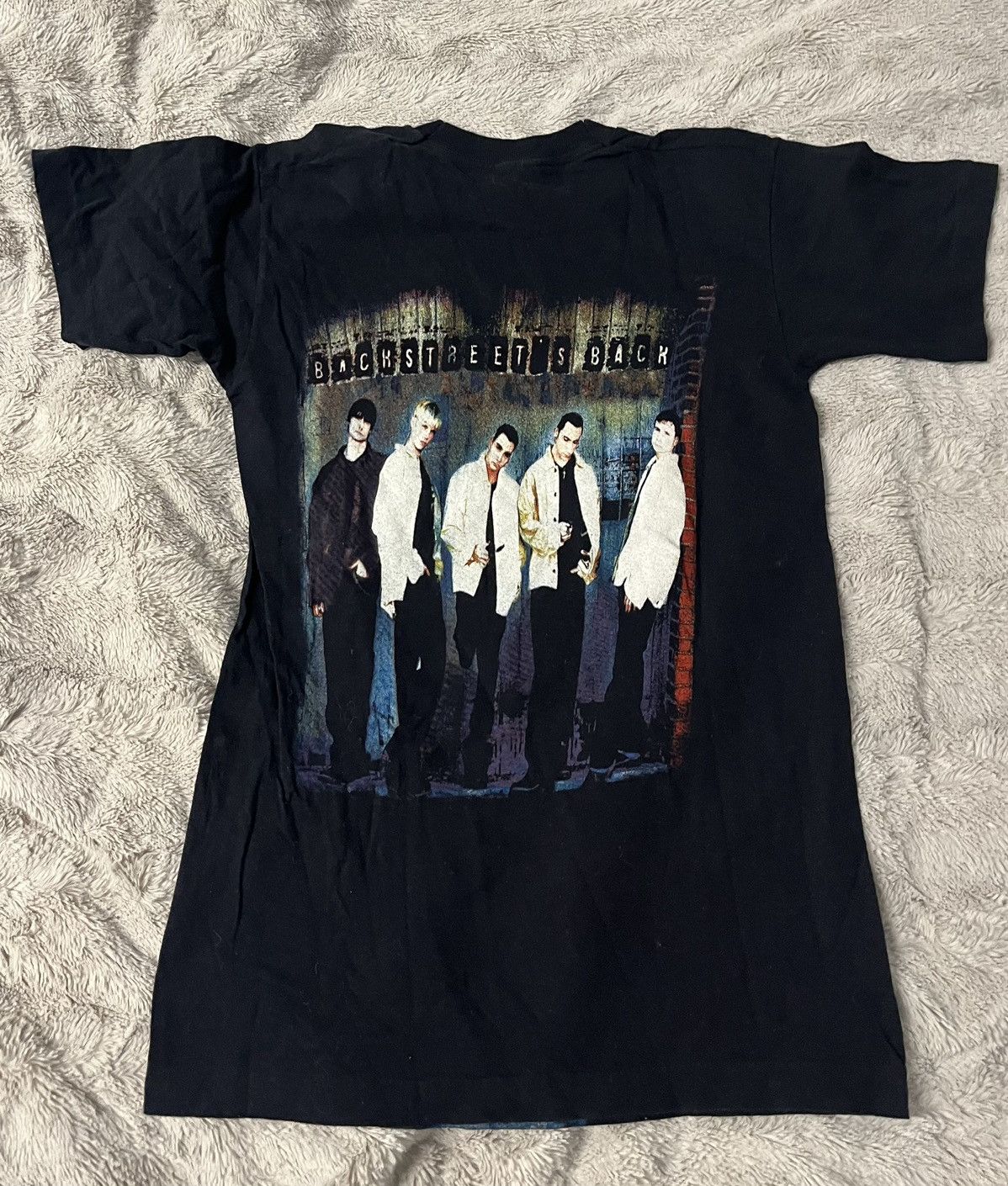 Band Tees × Vintage Vintage 90s Backstreet Boys Band Tour T-shirt 90s Size US S / EU 44-46 / 1 - 2 Thumbnail