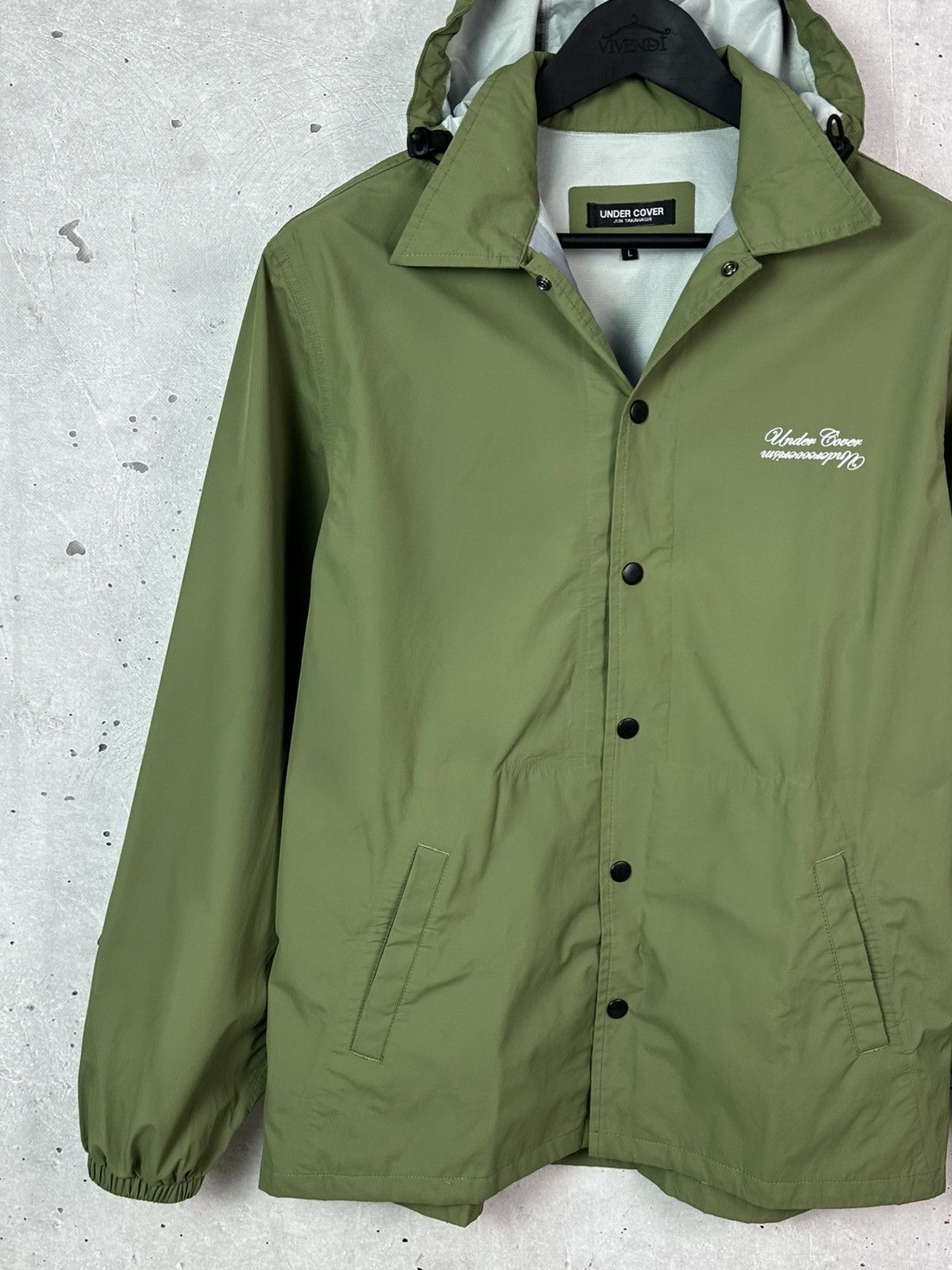 Undercover Undercover Jun Takahashi Green Coach Hooded Nylon Jacket Size US L / EU 52-54 / 3 - 5 Thumbnail