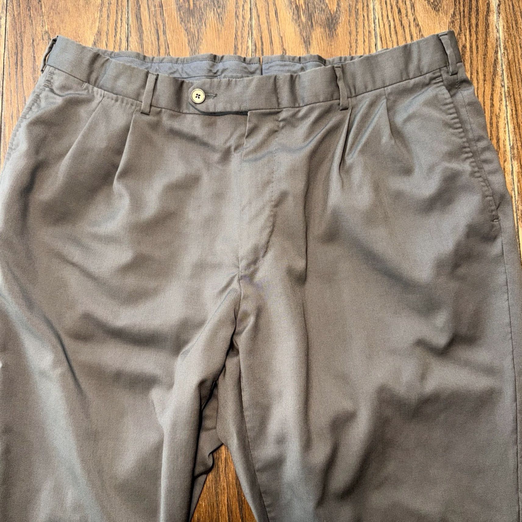 Ermenegildo Zegna Ermenegildo Zegna Milano Wool Dress Pants Trousers Men’s Brown 37x32 Size US 37 - 3 Thumbnail