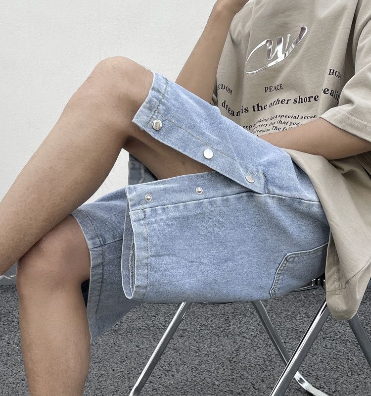 Japanese Brand × Jean Retro washed casual loose denim shorts Size US 30 / EU 46 - 2 Thumbnail