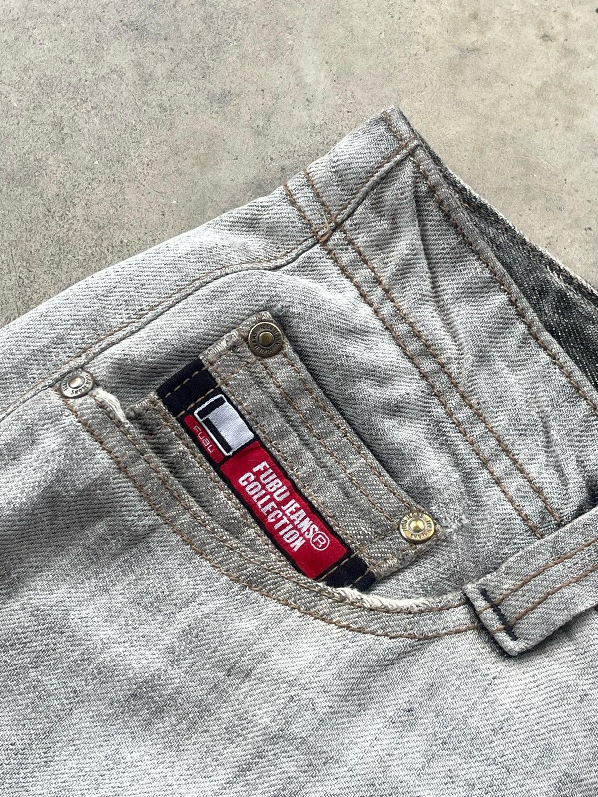 Fubu × JNCO Vintage Y2K Fubu Gradient Dye Jeans Pant Size US 32 / EU 48 - 18 Thumbnail