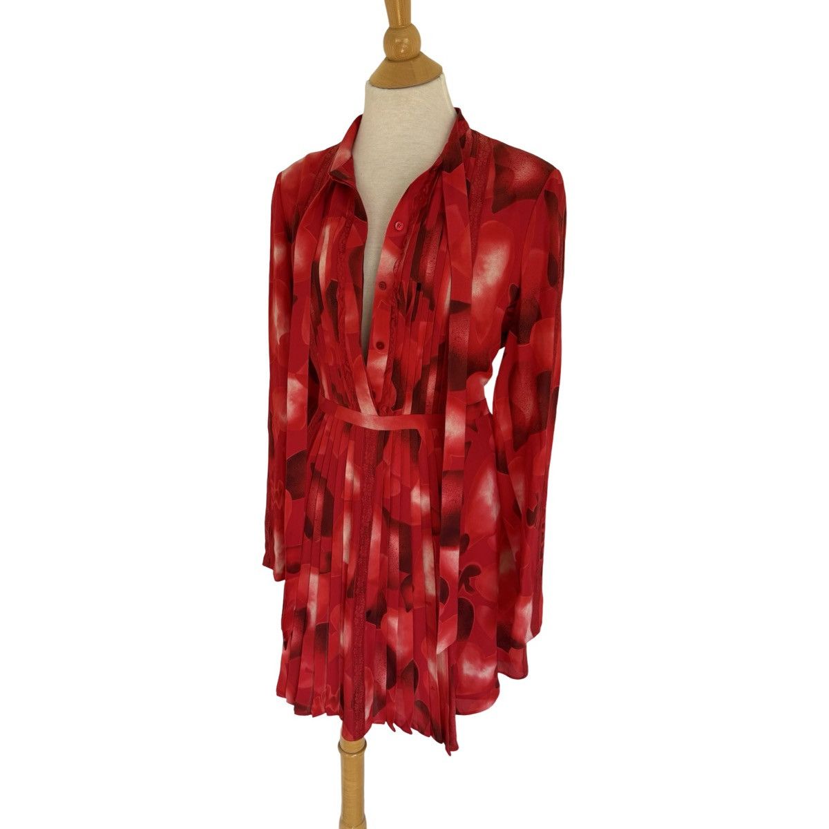 Valentino Red Silk Floral Dress - Pre-Fall 2015