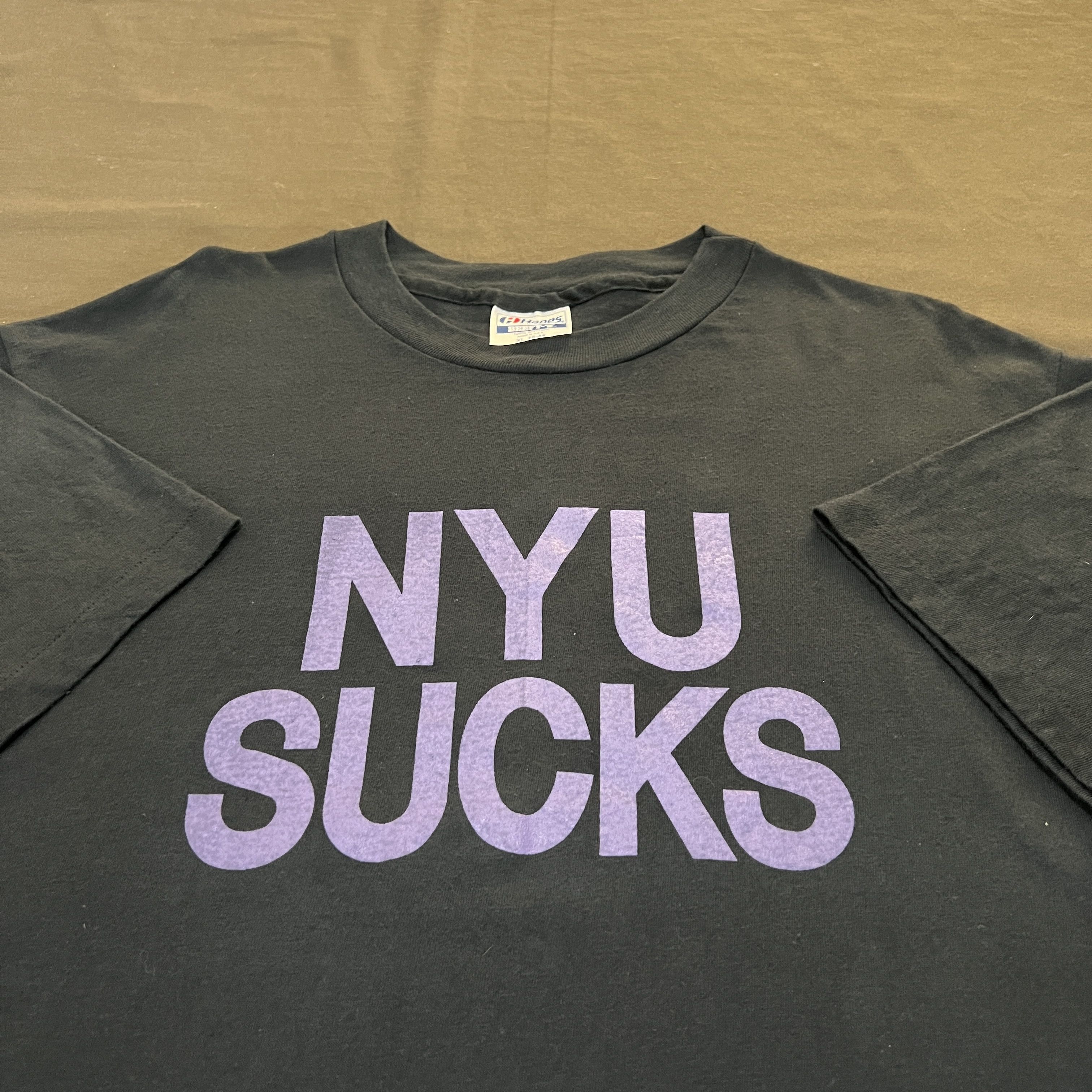 Vintage Vintage 90s nyu sucks usc swallows funny humor Tee XL Size US XL / EU 56 / 4 - 1 Thumbnail