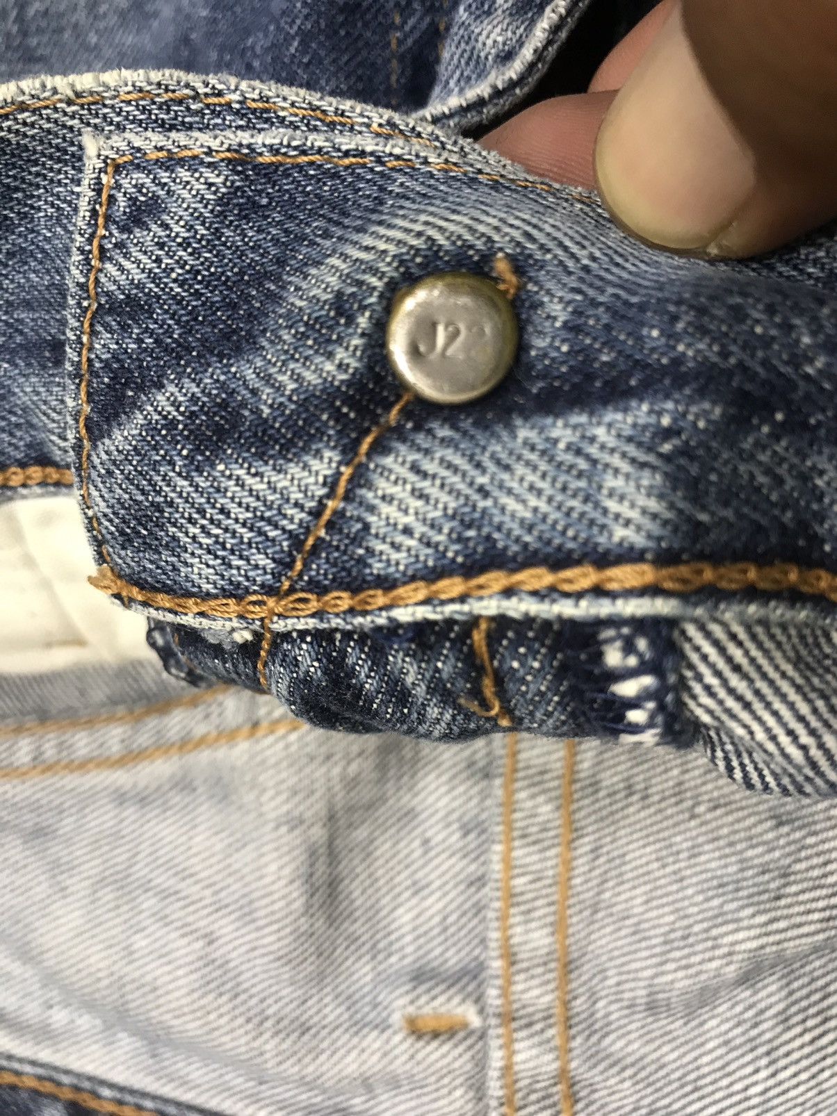 Levi's 💥THRASHED💥Vintage Levis 551ZXX BIG E LVC Thrshd Denim F182 Size US 33 - 10 Thumbnail