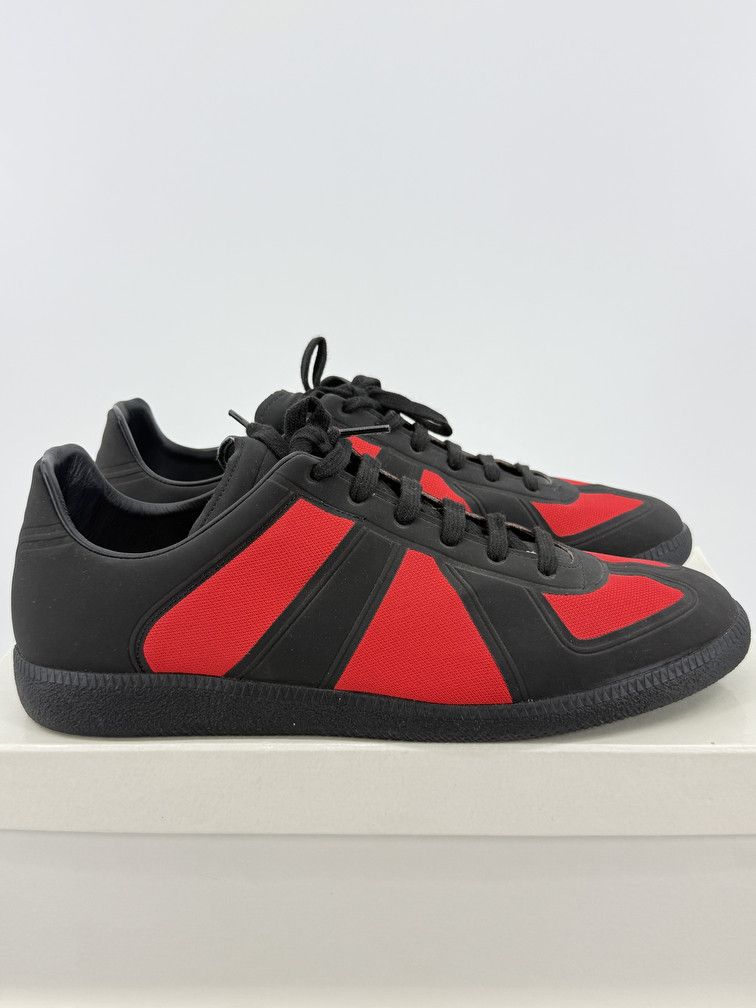 Maison Margiela GAT Low Black Red Size US 11 / EU 44 - 1 Thumbnail