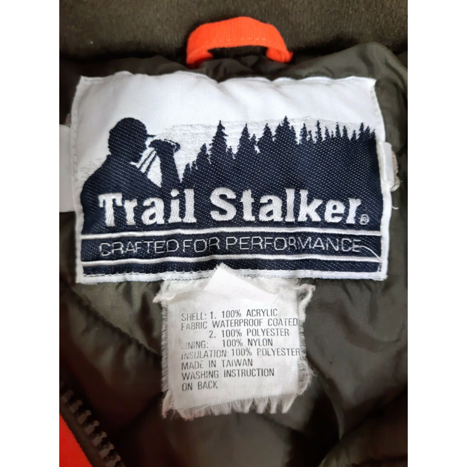 Vintage VINTAGE Trail Stalker Blaze Orange Zip Snap Up Hunting Coat Insulated Jacket Men Medium Size US M / EU 48-50 / 2 - 2 Thumbnail