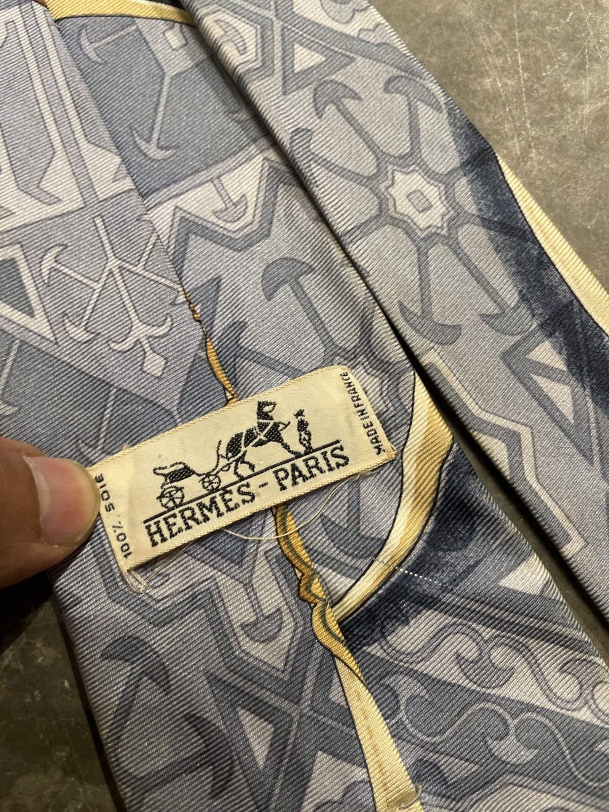 Hermes Vintage hermes tie Size ONE SIZE - 5 Thumbnail