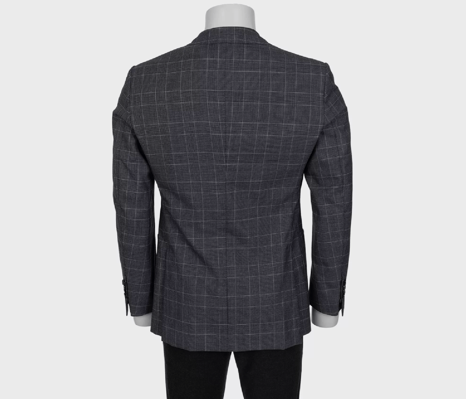 Tom Ford Tom Ford Gray Check Wool Blazer IT50 L Size 50R - 3 Thumbnail