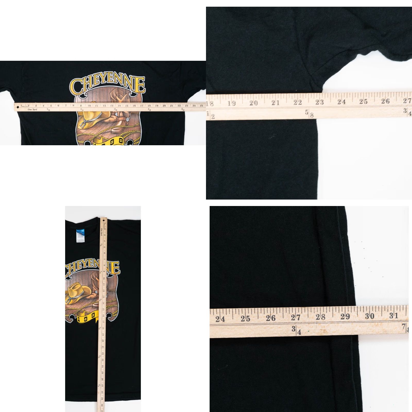 Fruit Of The Loom VINTAGE Cheyenne Frontier Days Shirt Mens XL Gray Annual Single Stitch 1998 Rodeo Size US XL / EU 56 / 4 - 9 Thumbnail