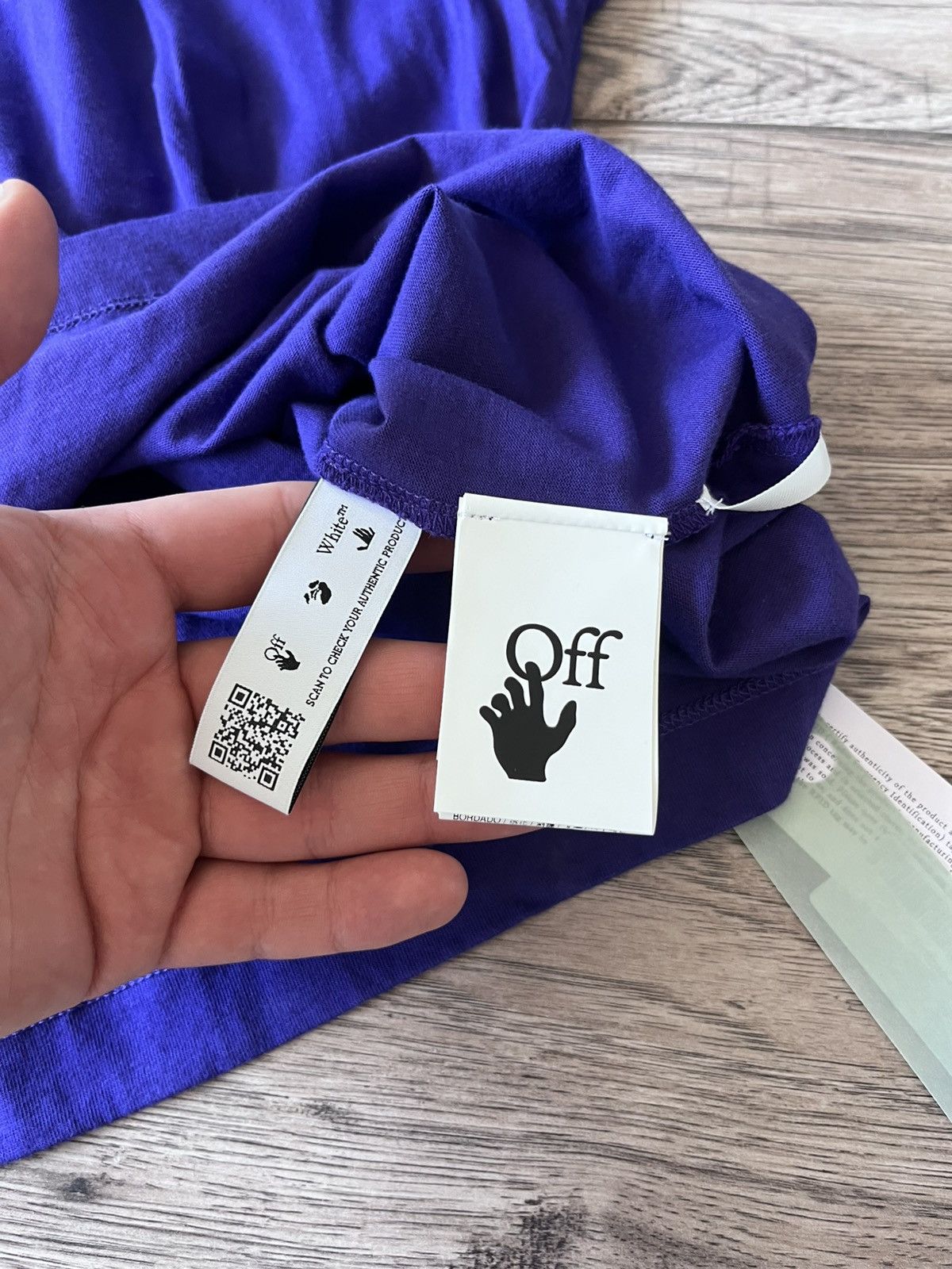 Off-White Off-White OWF Purple T-Shirt – New With Tags Size US M / EU 48-50 / 2 - 7 Thumbnail
