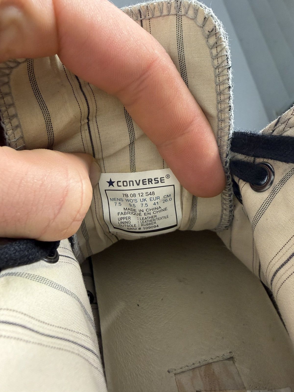 John Varvatos John Varvatos x Converse High Sneakers Size US 7.5 / EU 40-41 - 10 Thumbnail