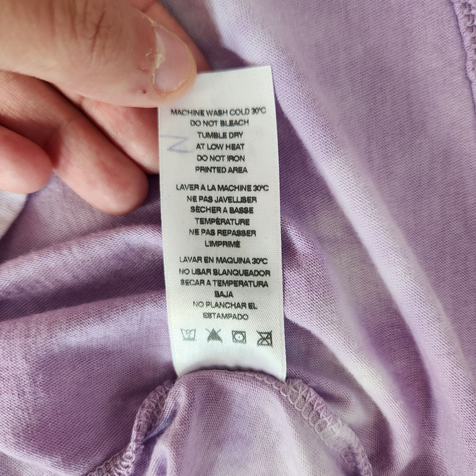 Sundry Sundry Lilac Purple White Round Neckline Shirt Size 2 NWT Size XS / US 0-2 / IT 36-38 - 13 Thumbnail