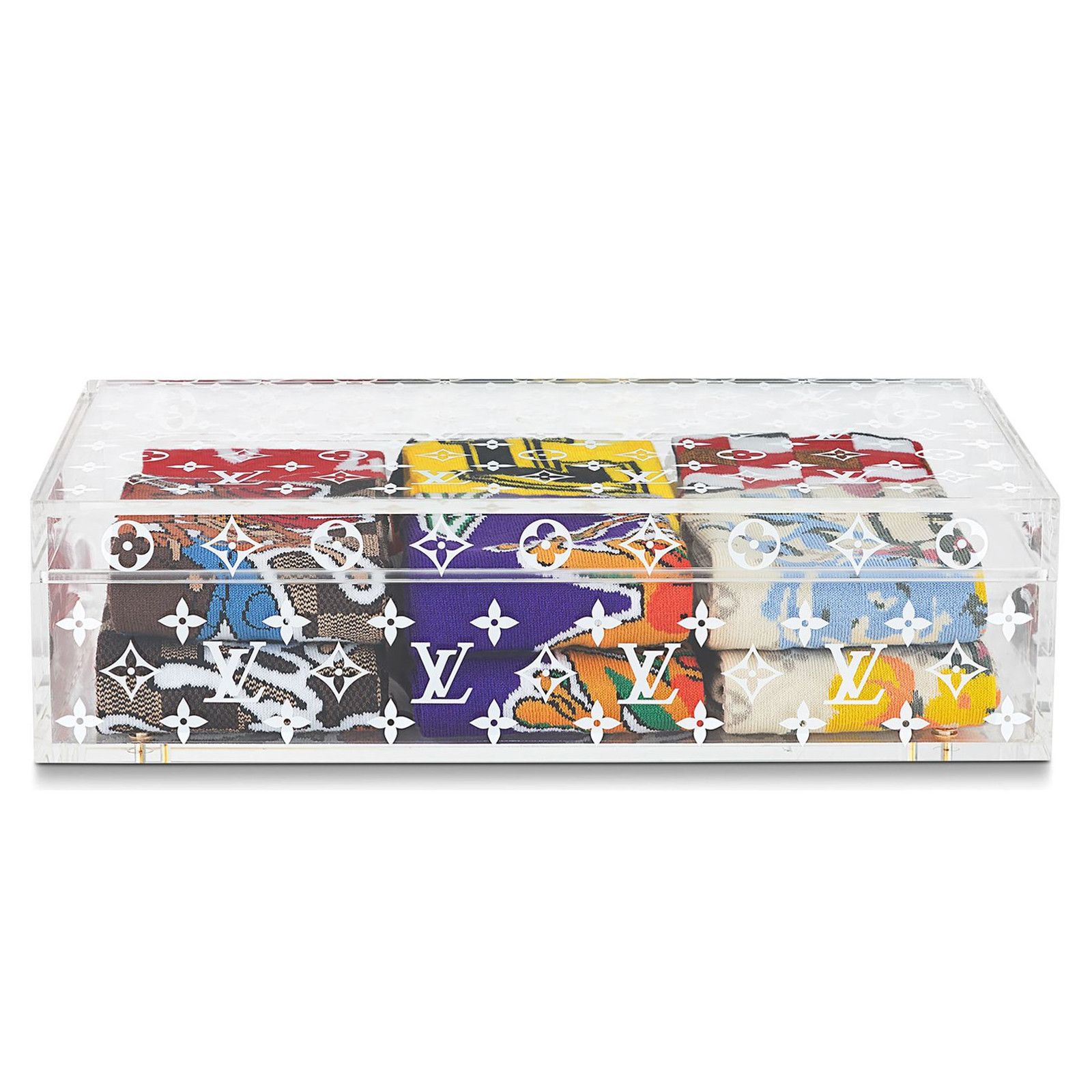 Louis Vuitton Louis Vuitton LV Archives 6 Socks Set Boite Scott Monogram Size ONE SIZE - 1 Thumbnail