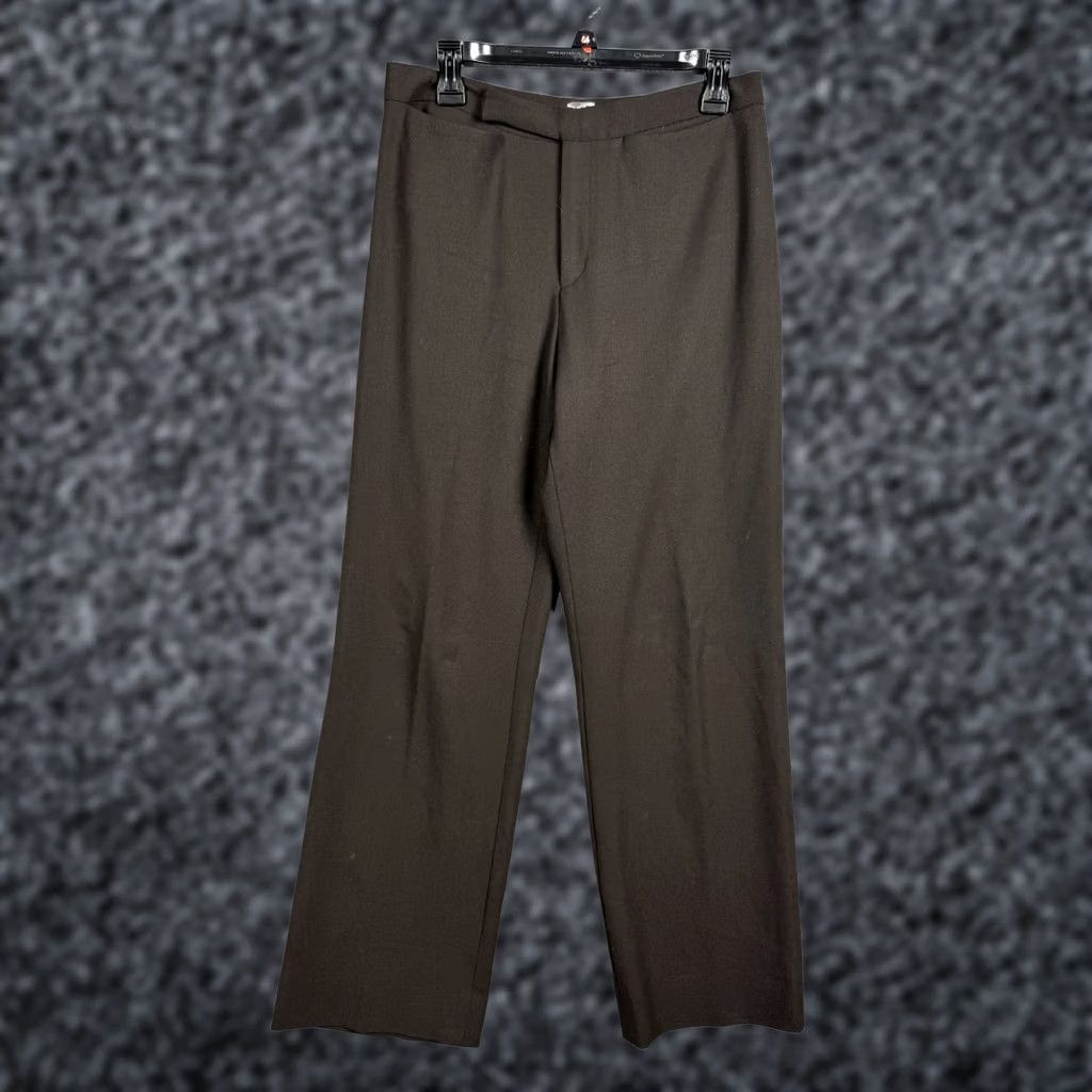 Tse TSE Wool Pants Women's 12 Dress Pants Brown Stretch Business Casual 30x29 Straight Hosiery? Size 30" / US 8 / IT 44 - 1 Thumbnail