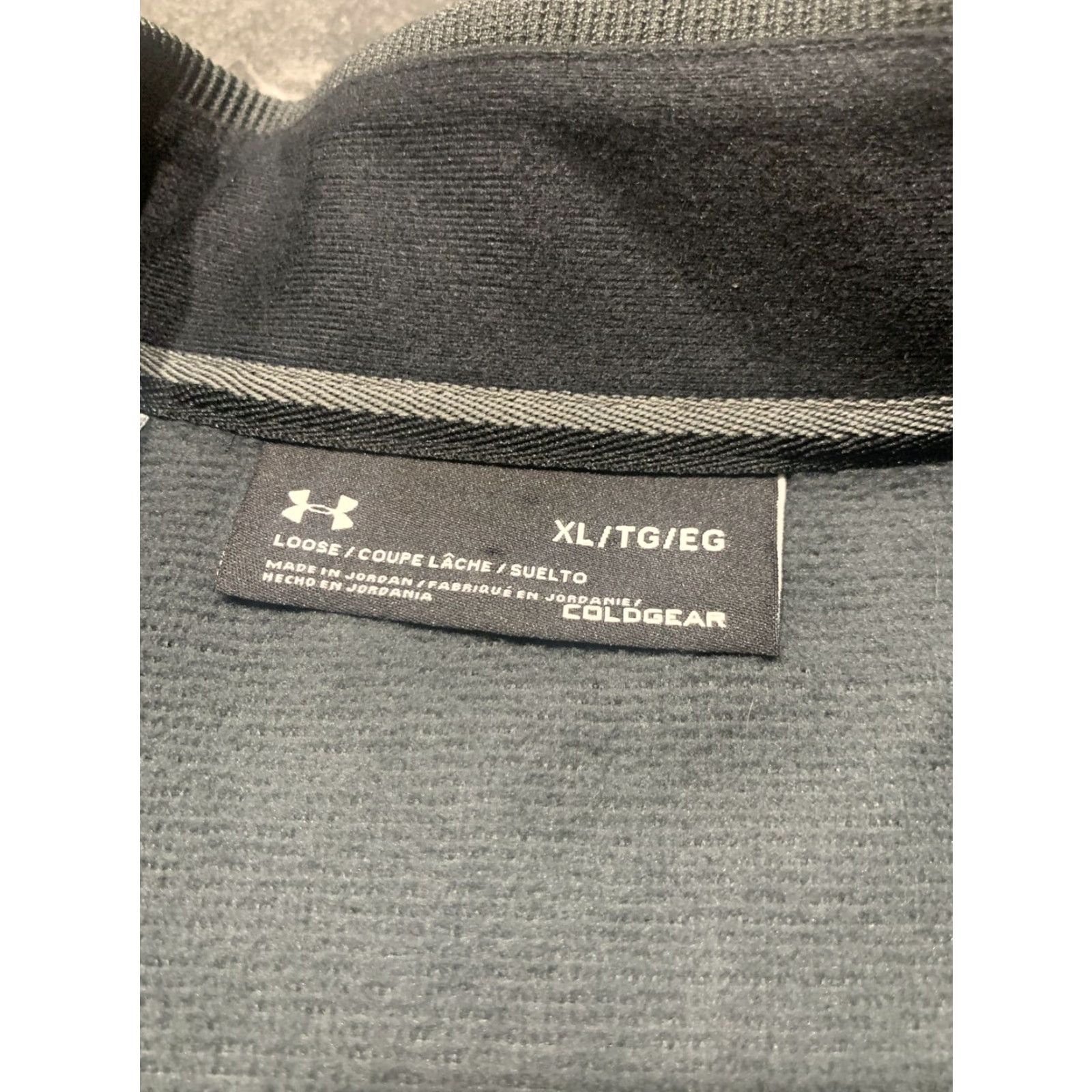 Under Armour Under Armour Mens XL Gray Heathered HeatGear 1/4 Zip Pullover Sweater Golf Preppy Microfiber Size US XL / EU 56 / 4 - 5 Thumbnail