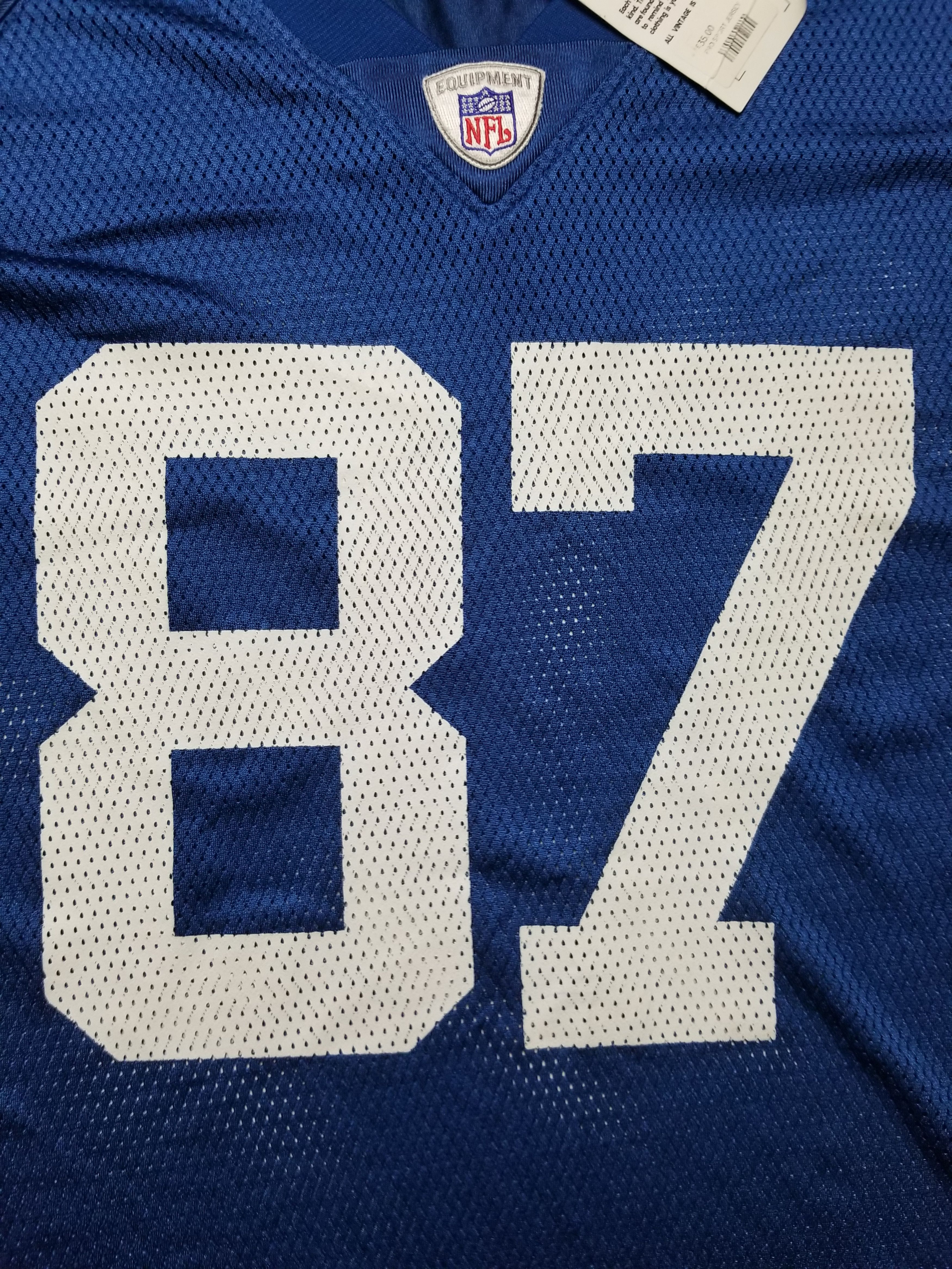 Reebok VTG Indianapolis Colts Reggie Wayne #87 OnField NFL Jersey Size US XXL / EU 58 / 5 - 11 Thumbnail