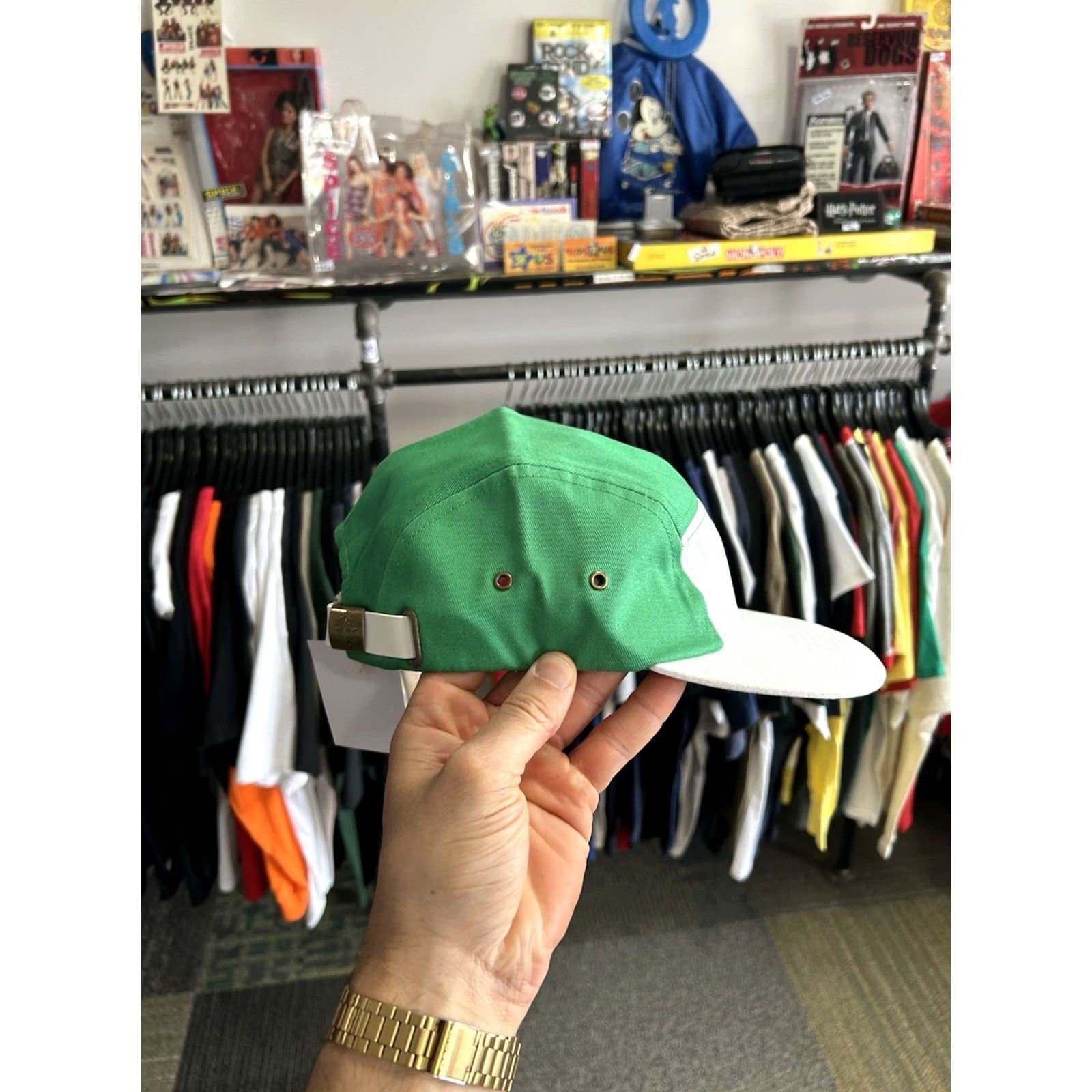 Adidas Adidas Helas Skateboarding Cap Collab 5 Panel Hat Brand New Skateboard Green Cap Men One Size White Size ONE SIZE - 5 Thumbnail