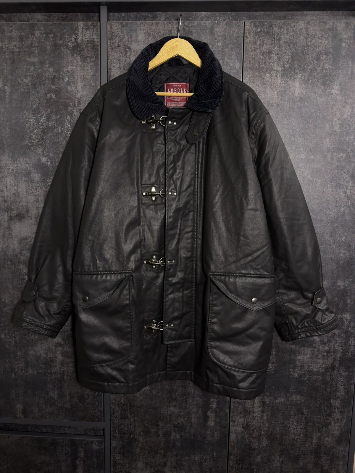 Vintage Sick Vintage Waxed Fireman Jacket Belstaff Yohji Raf Junya Size US XL / EU 56 / 4 - 1 Thumbnail