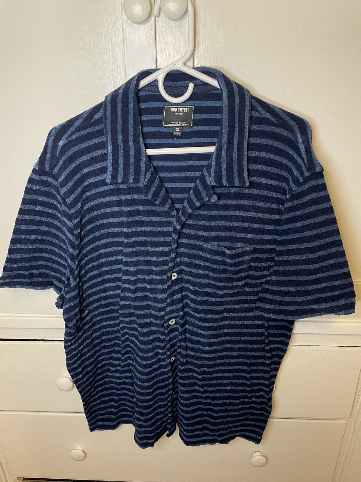 Todd Snyder Todd Snyder short sleeve terry button down Size US XL / EU 56 / 4 - 1 Thumbnail