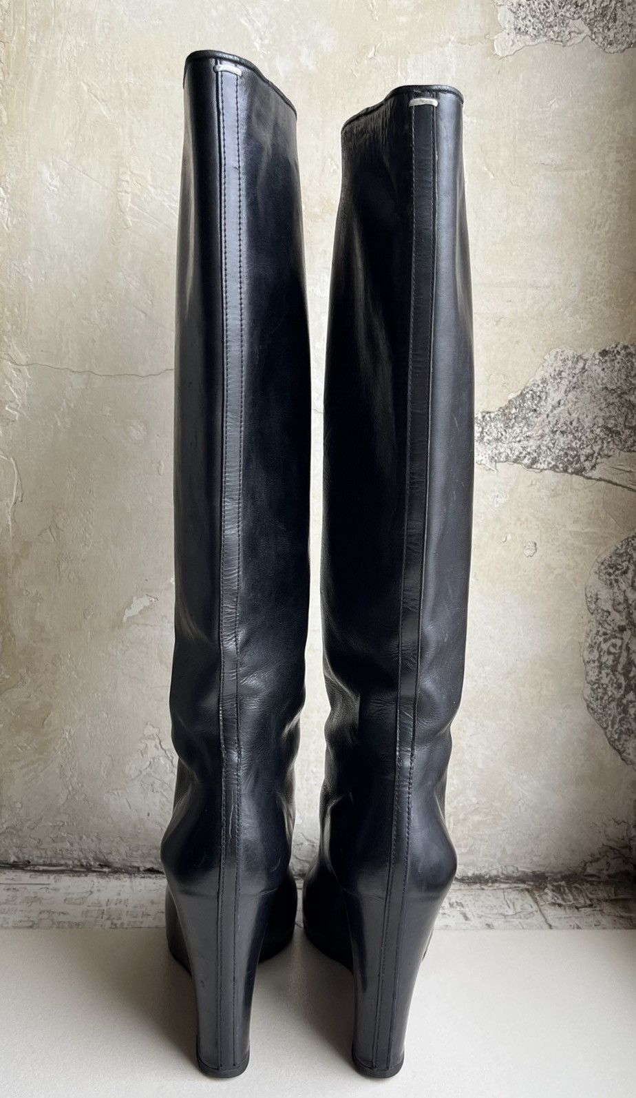 Maison Margiela Martin Era Concealed Heel Knee High Boots Size US 8 / IT 38 - 3 Thumbnail