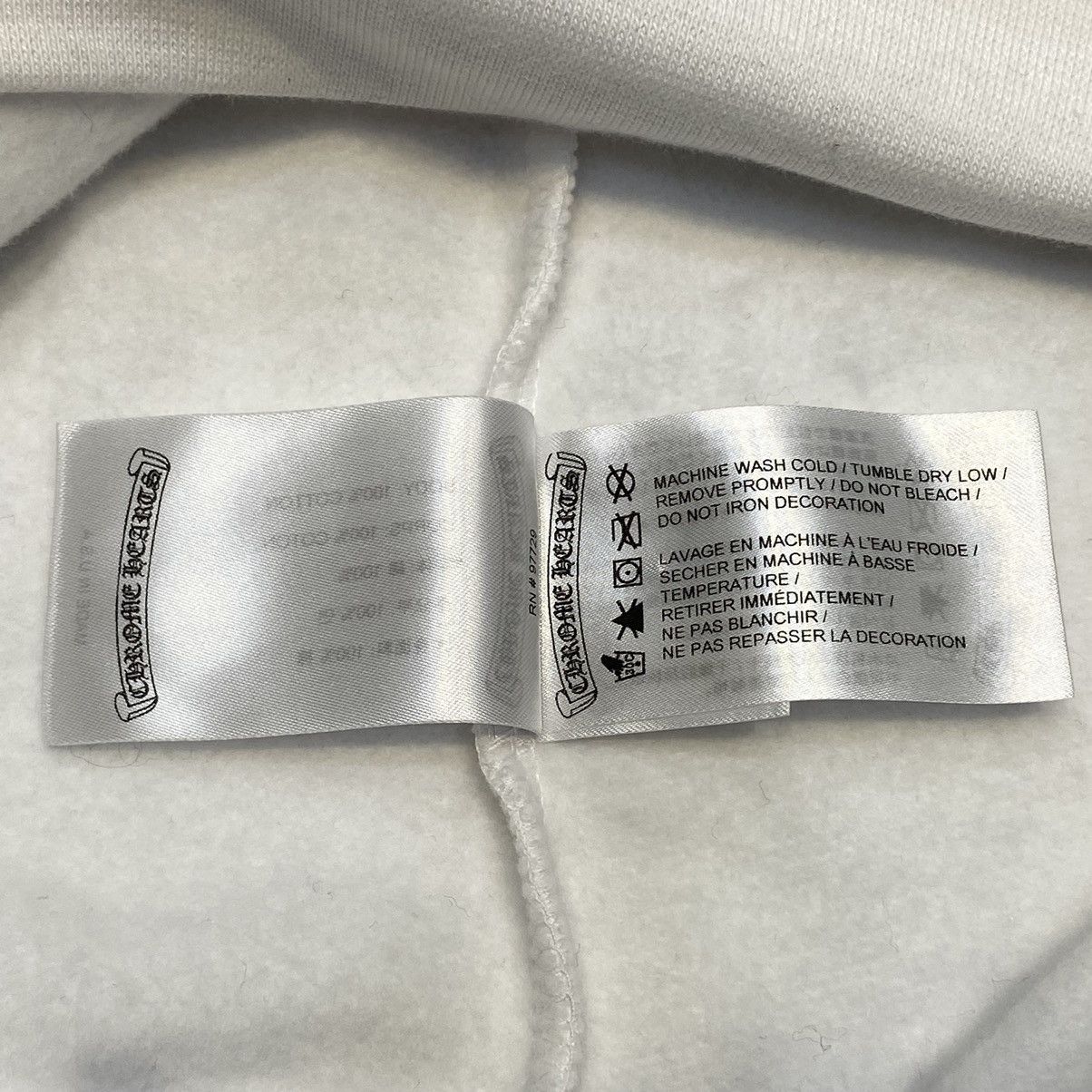 Chrome Hearts CHROME HEARTS HorseShoe Floral Hoodie WHITE Size US L / EU 52-54 / 3 - 10 Thumbnail