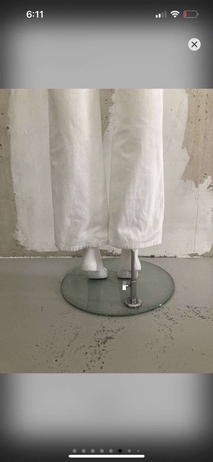 Maison Margiela F/W 1999 Line 6 Waistless White Pants Size 26" / US 2 / IT 38 - 6 Thumbnail