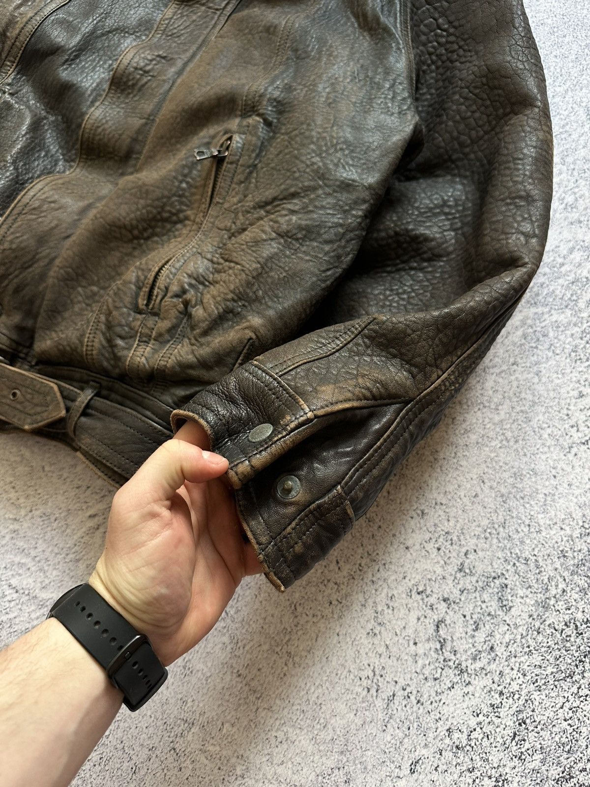 Marithe + Francois Girbaud Archive Marithe+FRANCOIS GIRBAUD Leather Jacket Rare! Size US M / EU 48-50 / 2 - 11 Thumbnail