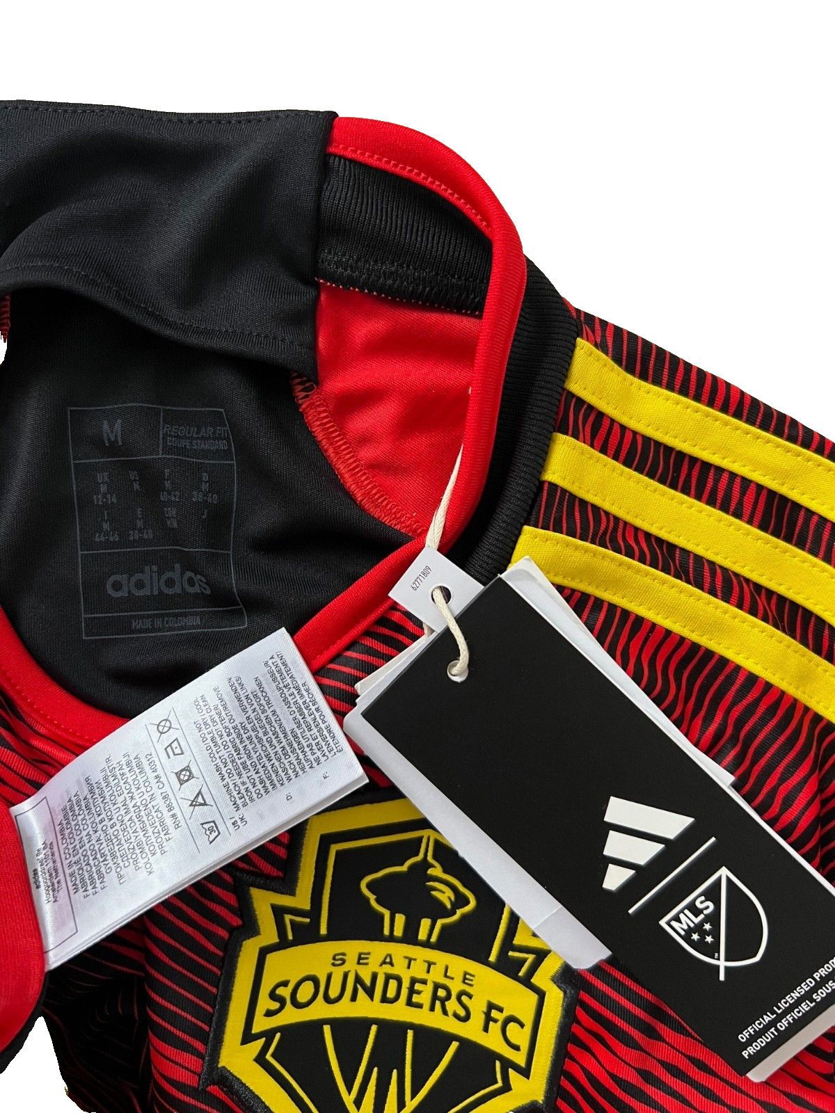 Adidas Adidas HU1380 Seattle Sounders FC MLS Soccer Tee Red ( M ) Size M / US 6-8 / IT 42-44 - 2 Thumbnail