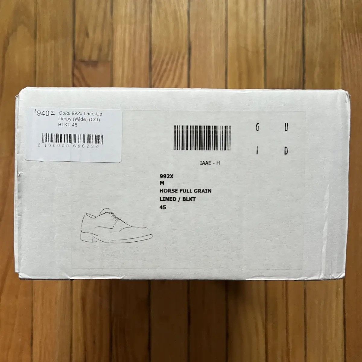 Guidi Guidi 992x Black Horse Full Grain Leather Derby Size US 12 / EU 45 - 12 Thumbnail