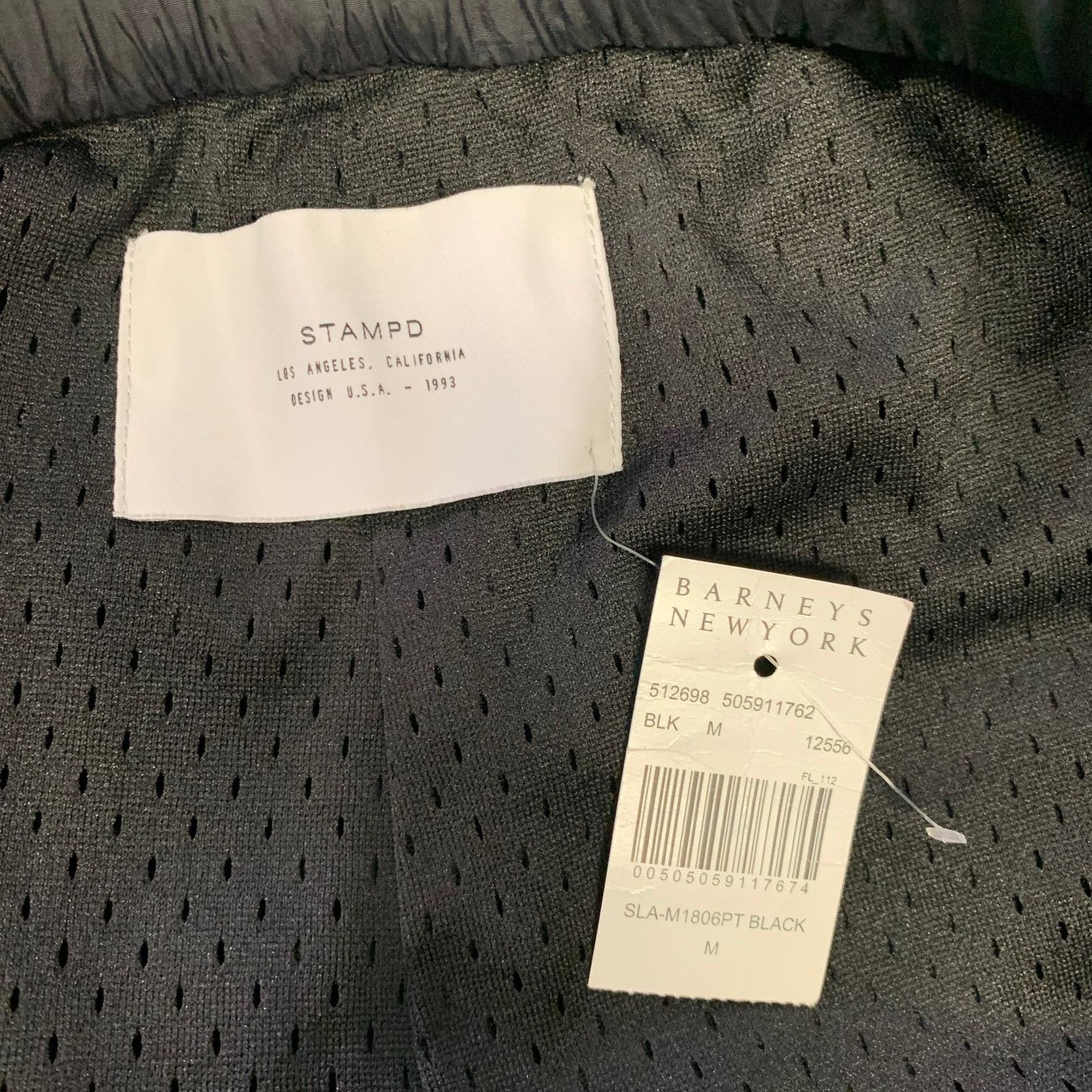 Stampd STAMPD Size M Black Green Nylon Joggers Casual Pants Size US 30 / EU 46 - 4 Thumbnail