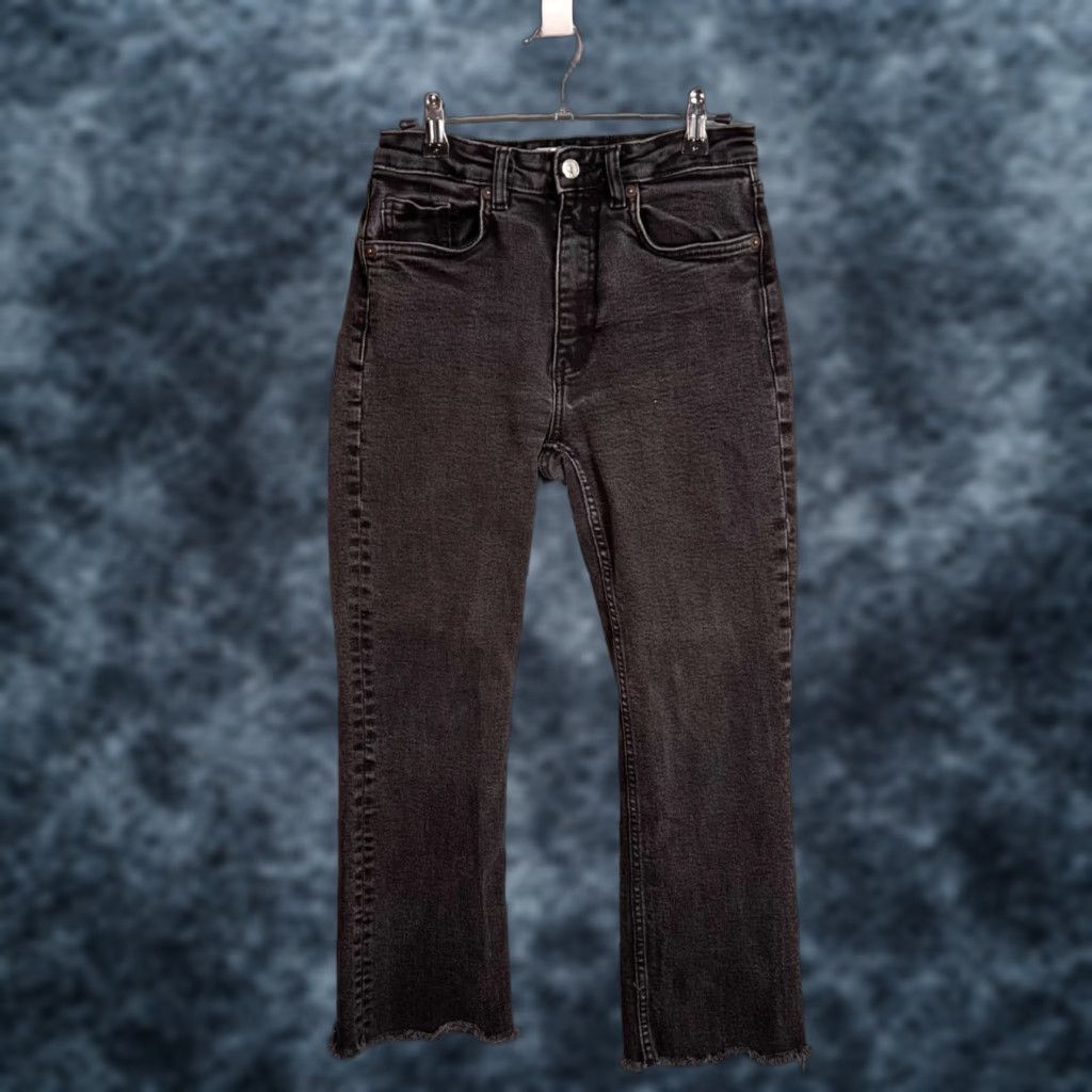 Zara Zara Jeans Womens Cropped 5-Pocket Denim Gray Size 4 Size 27" / US 4 / IT 40 - 1 Thumbnail