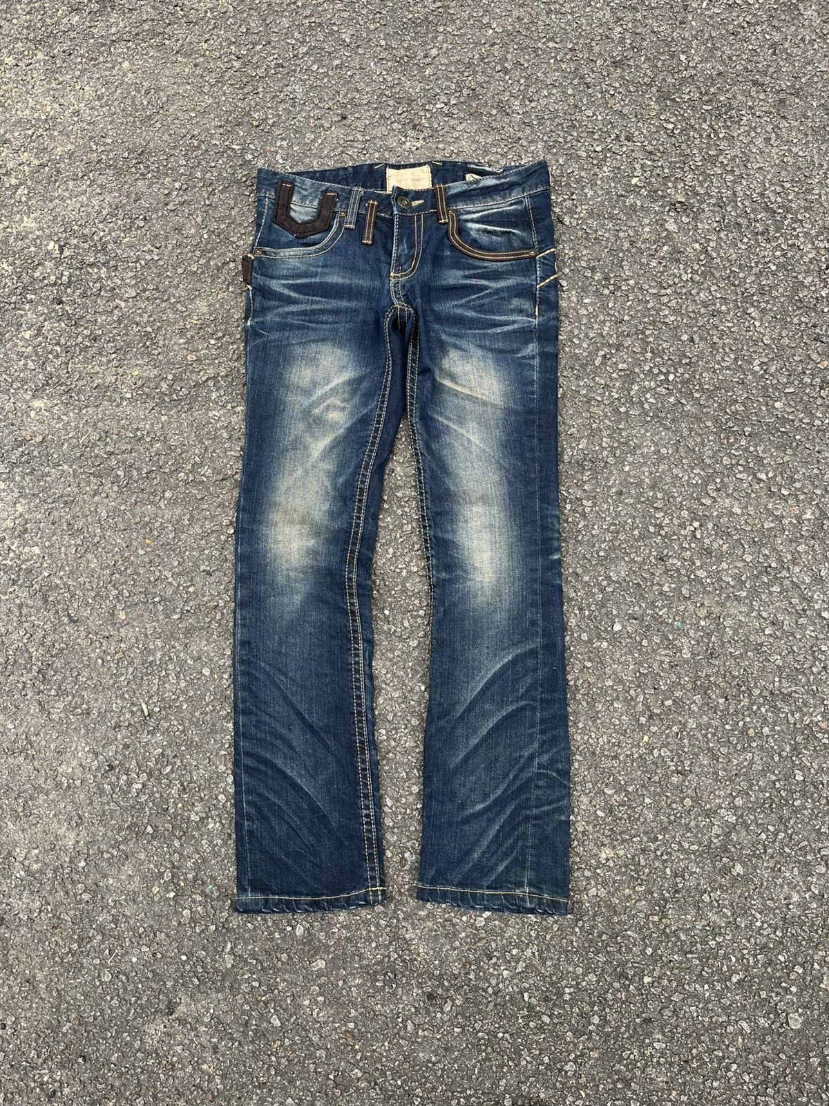 Hysteric Glamour Yoshitomo Nara Lolita Jeans Rusty Indigo Faded Denim Size 28" / US 6 / IT 42 - 2 Thumbnail