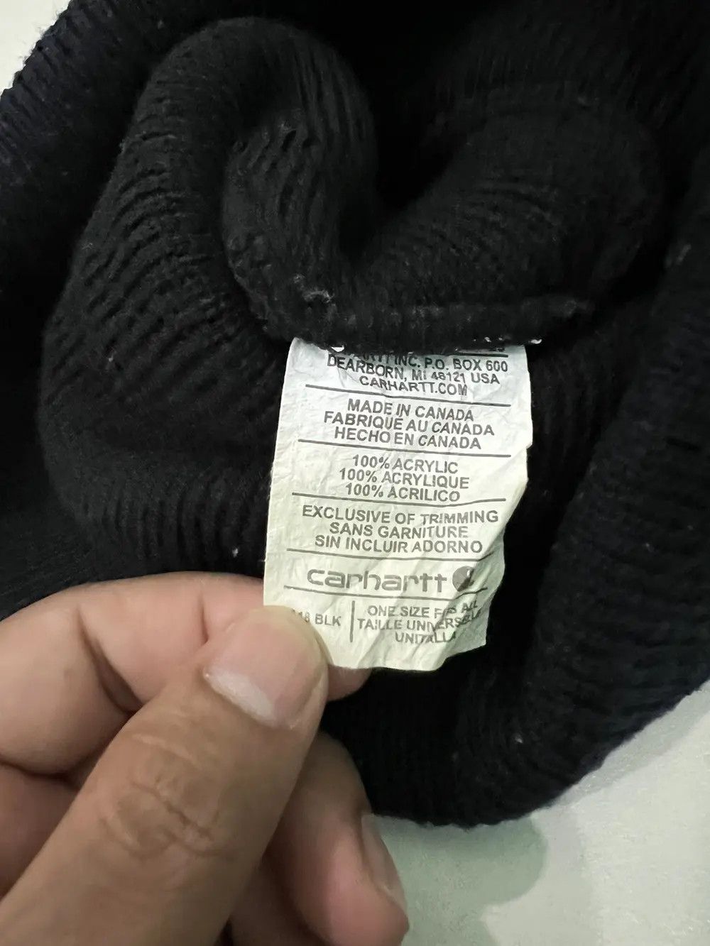 Carhartt × Carhartt Wip Carhatt Small Logo Beanie Hat Size ONE SIZE - 5 Thumbnail