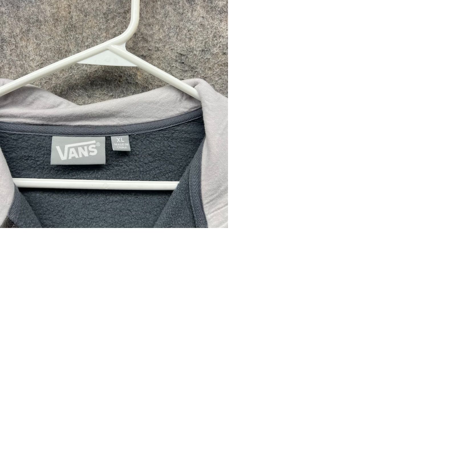 Vans Vans Womens Extra Large Wings Gray Full Zip Hoodie Fleece Cotton Size XL / US 12-14 / IT 48-50 - 9 Thumbnail