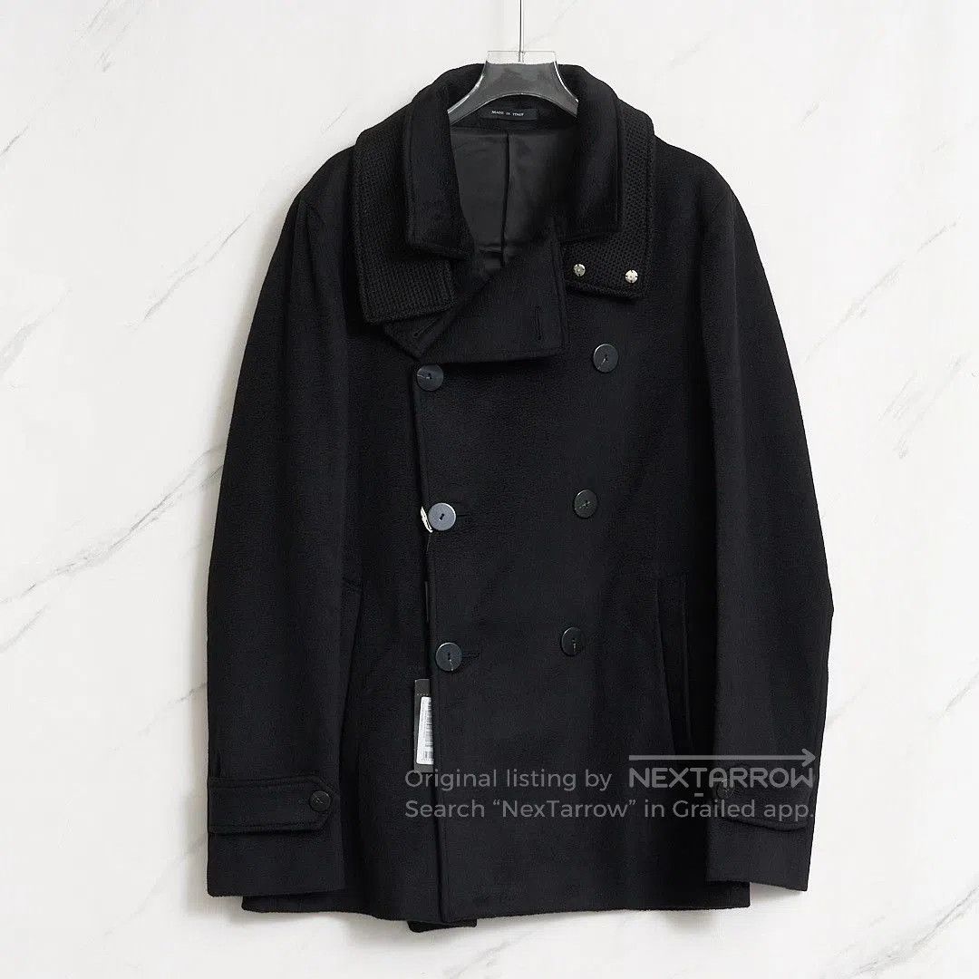 Emporio Armani Emporio Armani Men's Classic Double-Breasted Coat. Size US M / EU 48-50 / 2 - 1 Thumbnail