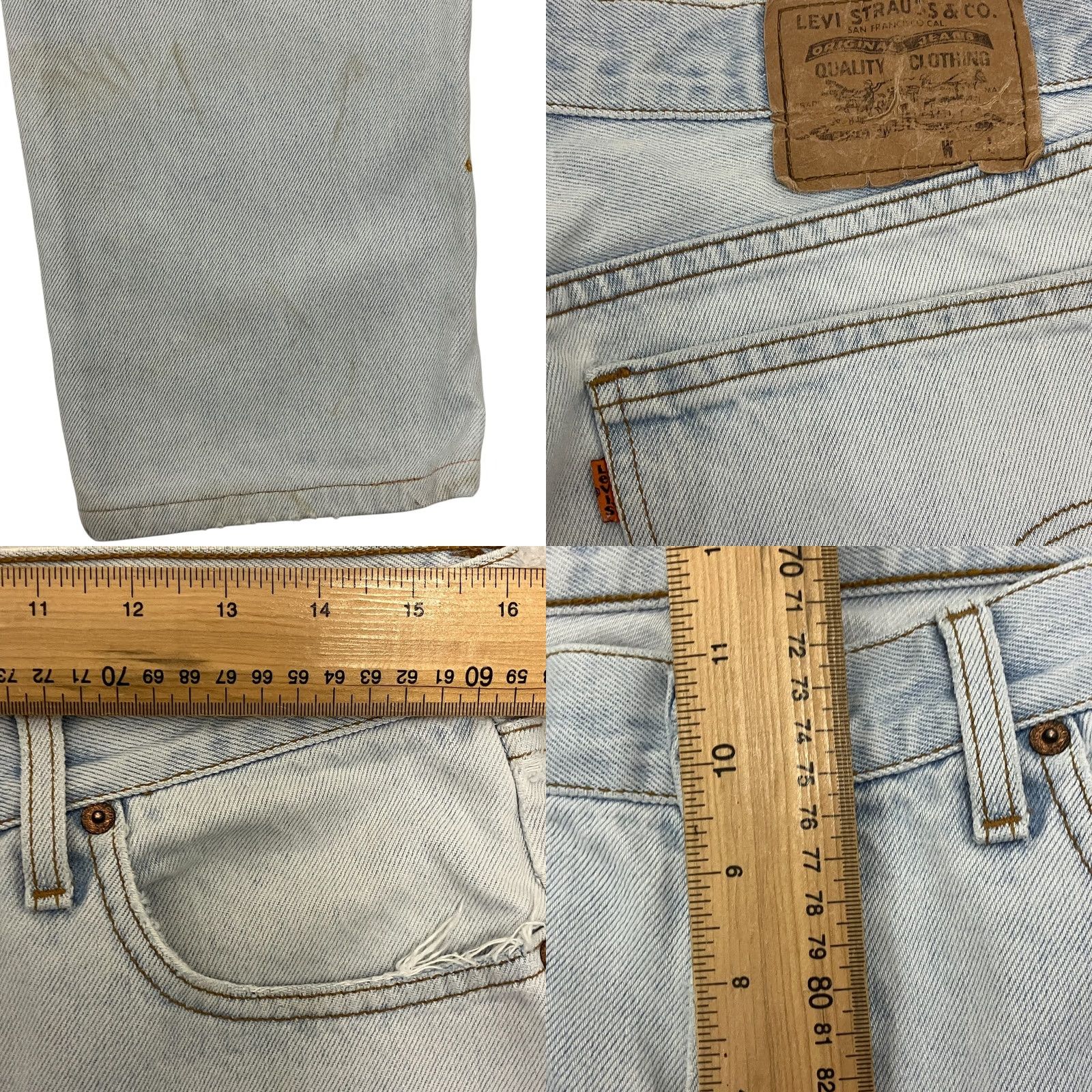 Levi's VINTAGE Levi’s 412 Jeans Mens 32W 32L Blue Tapered Leg Made in Italy Orange Tab 90s Size US 32 / EU 48 - 8 Thumbnail