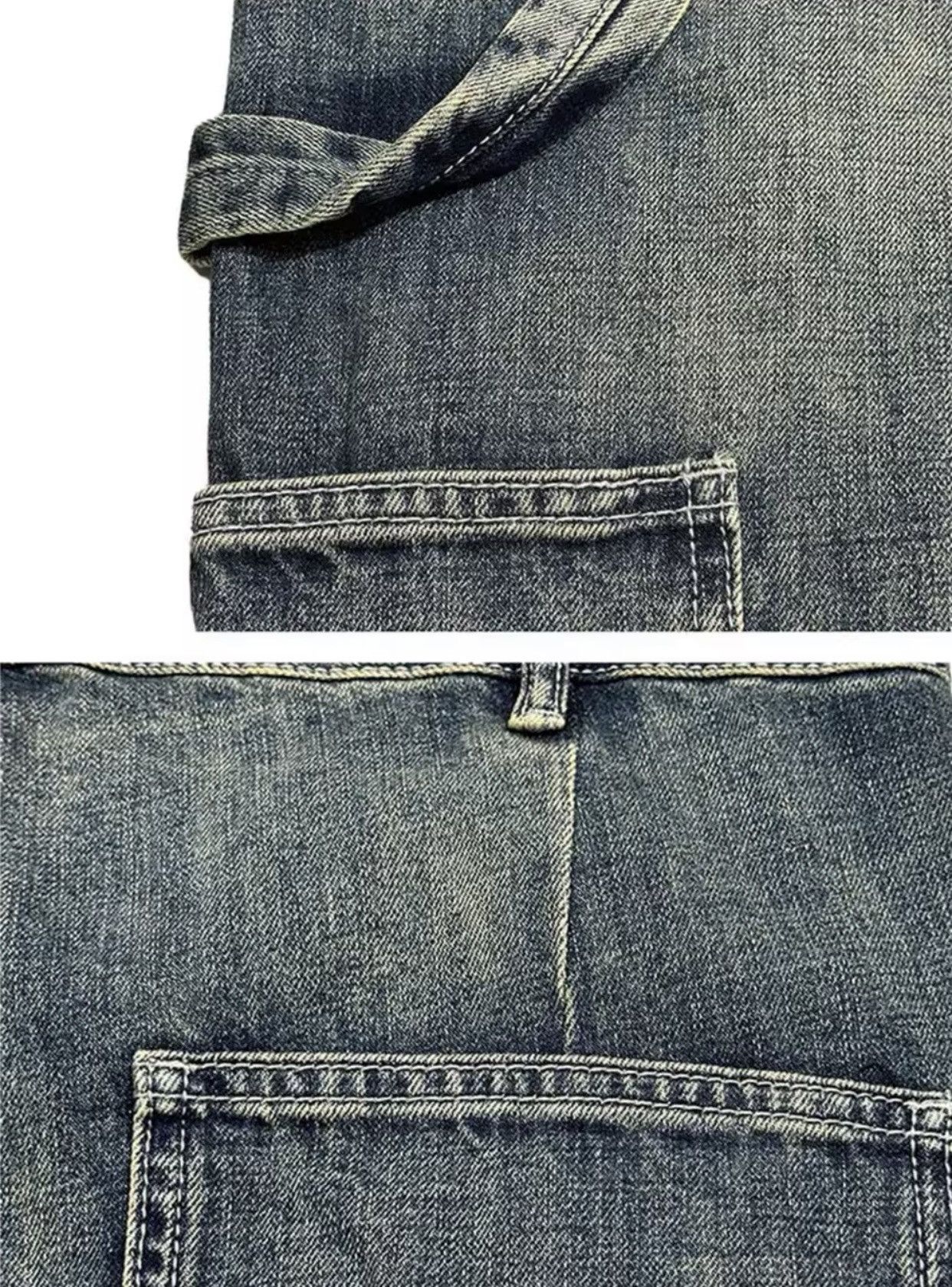 Ripped Patch Baggy Jeans