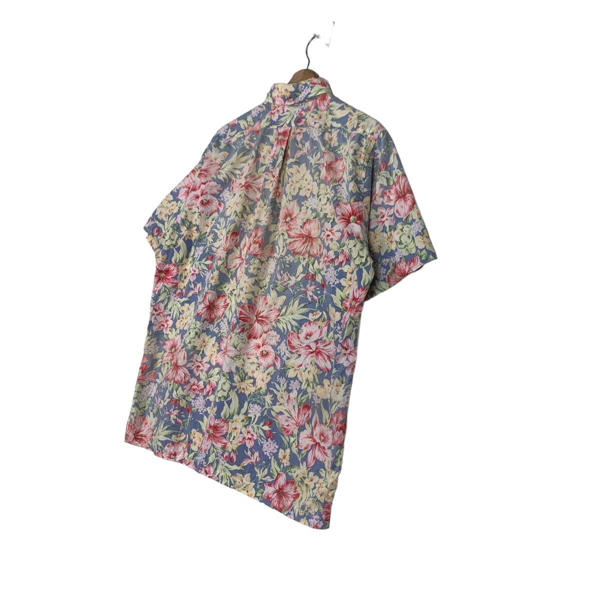 Reyn Spooner REYN SPOONER Floral Motif Design Half Button Shirt #0225-C10 Size US M / EU 48-50 / 2 - 9 Thumbnail
