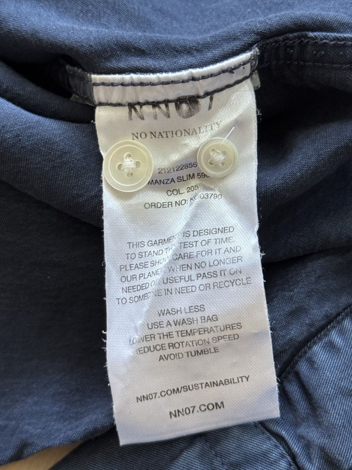 NN07 Nn07 No Nationality Manza Slim ls shirt Size US XL / EU 56 / 4 - 3 Thumbnail