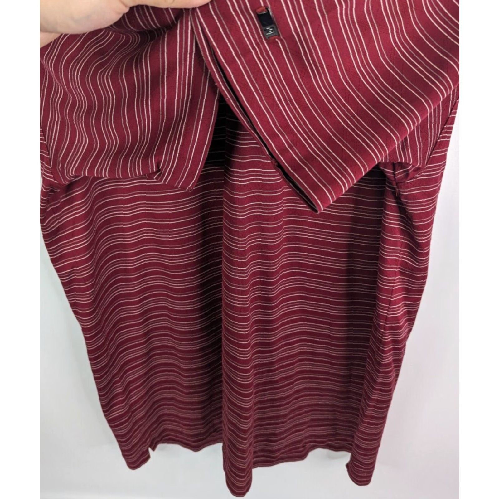 Vintage Tiger Woods Collection Polo Shirt XL Maroon Nike Fit Dry Golf Men Shirt XL Red Nike Dri-Fit Logo 267946-677 Size US XL / EU 56 / 4 - 3 Thumbnail