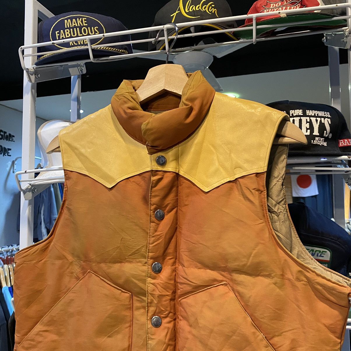 Japanese Brand Vintage Sugar Cane Down Vest Leather Size US S / EU 44-46 / 1 - 3 Thumbnail