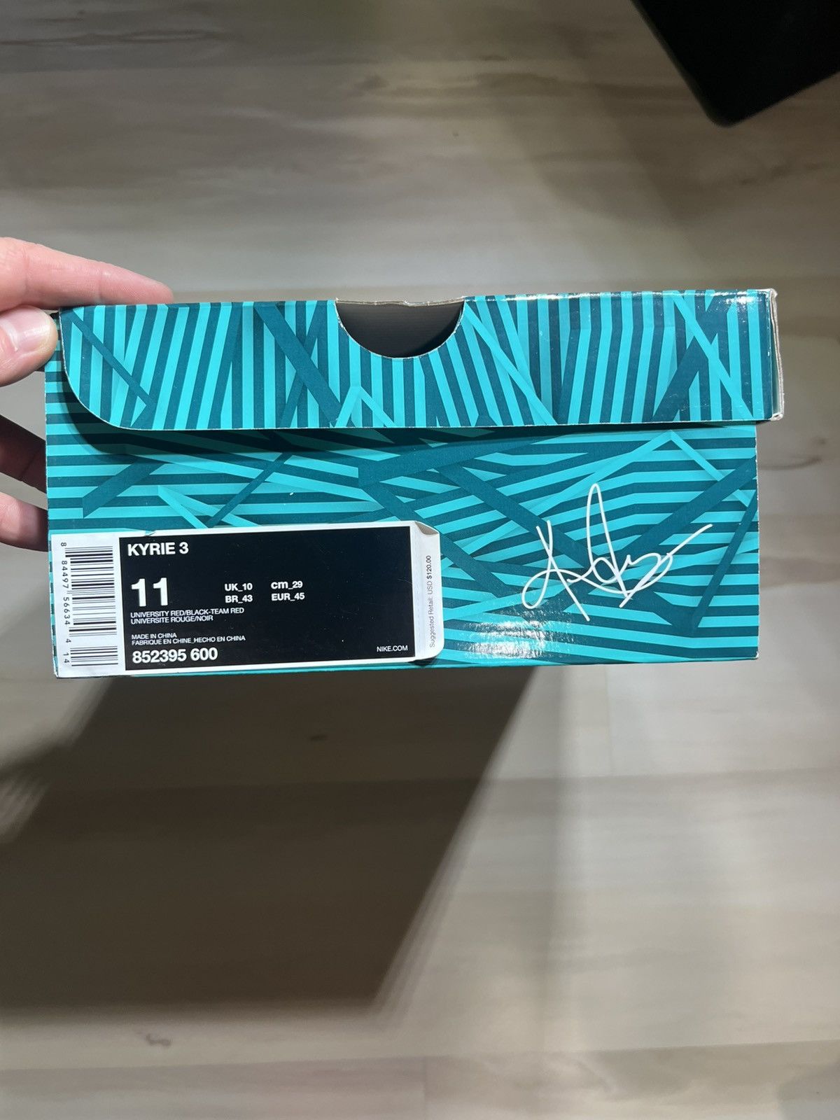 Nike Nike Kyrie 3 Candy Apple Red Size 11 Men’s SKU 852395600 Ds Size US 11 / EU 44 - 6 Thumbnail