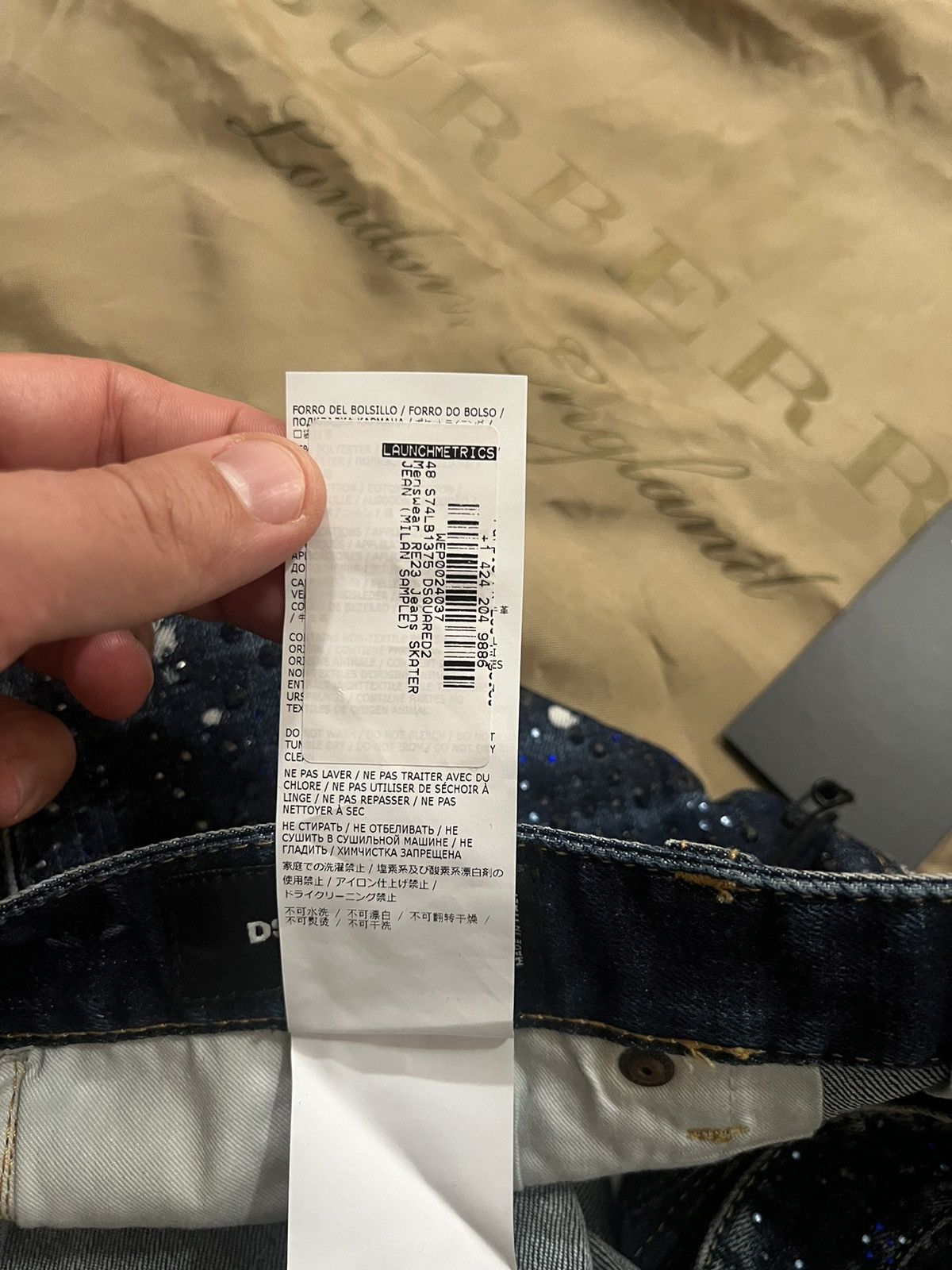 Dsquared2 Dsquared2 Men's Skater Rhinestone SkinnyJeans $3000 size 48 Size US 32 / EU 48 - 7 Thumbnail