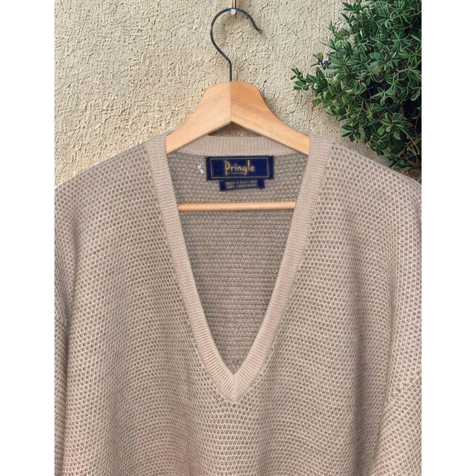 Pringle Of Scotland Pringle of Scotland Vintage Lambswool V-Neck Sweater 2XL Size US XXL / EU 58 / 5 - 3 Thumbnail