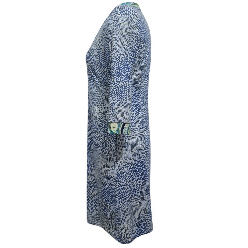 J.McLaughlin J.McLaughin Gisel Tunic Catalina V Neck Speckle Blue/White/G Size S / US 4 / IT 40 - 4 Thumbnail