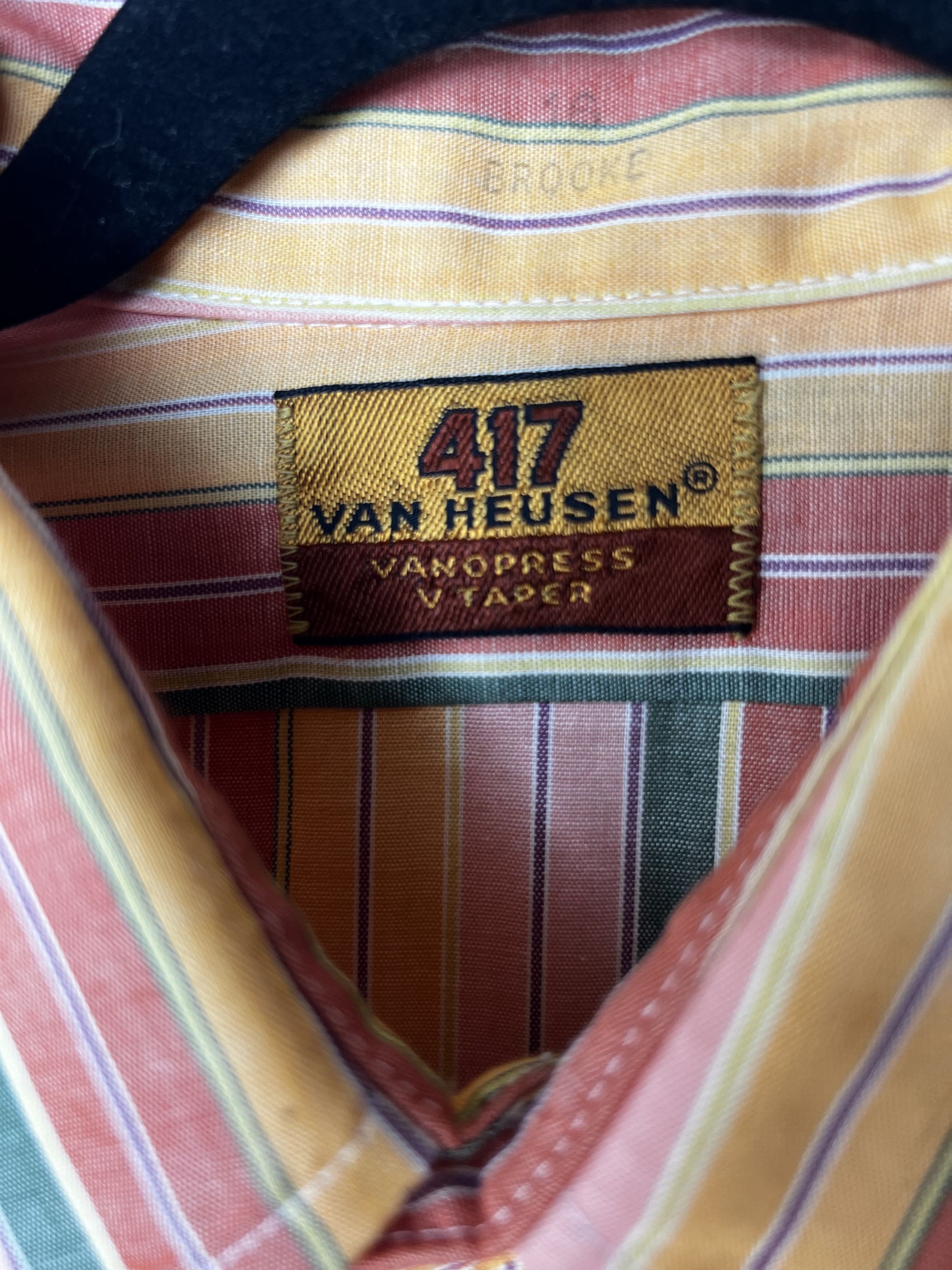 Van Heusen Vintage 1960's Van Heusen 417 Striped Short Sleeve Button Up Size US S / EU 44-46 / 1 - 5 Thumbnail