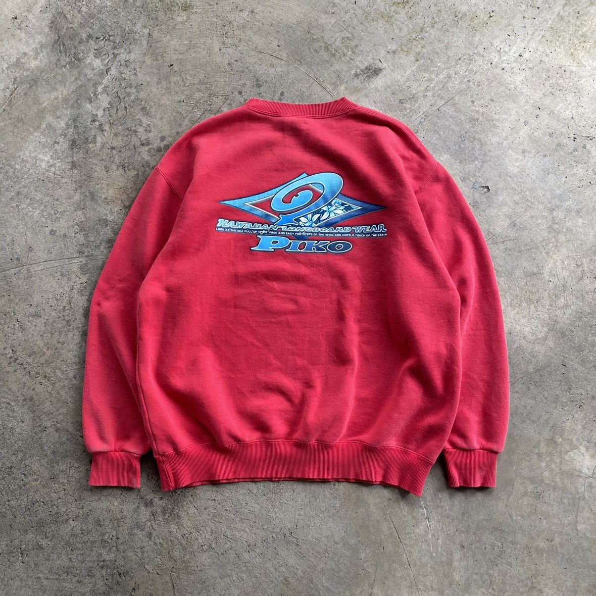 Vintage PIKO Hawaiian Surf Wear Big Logo Sweatshirt Size US L / EU 52-54 / 3 - 5 Thumbnail