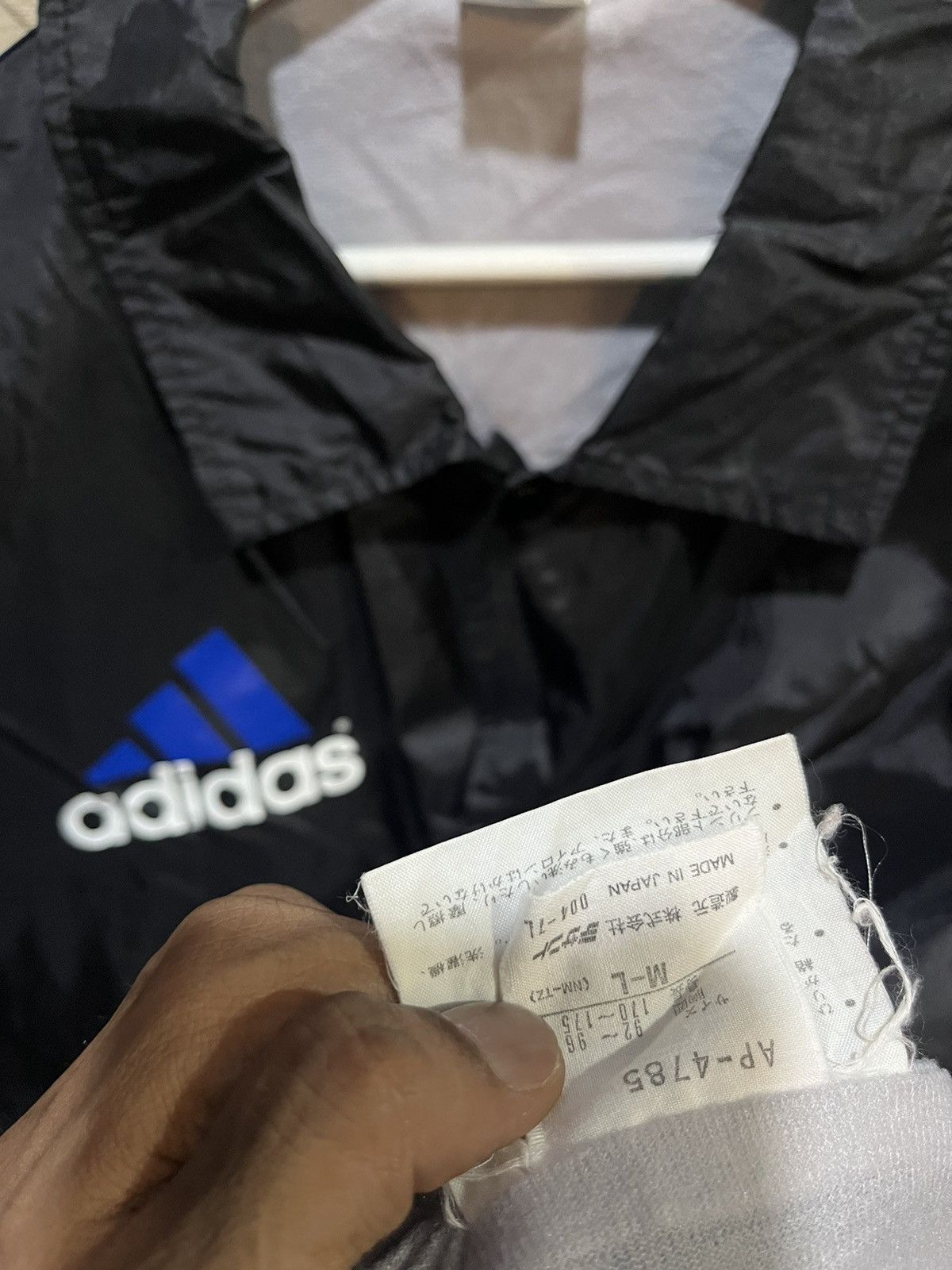 Adidas Adidas Windbreaker Button Up Jacket Big Logo 90s Size US L / EU 52-54 / 3 - 6 Thumbnail