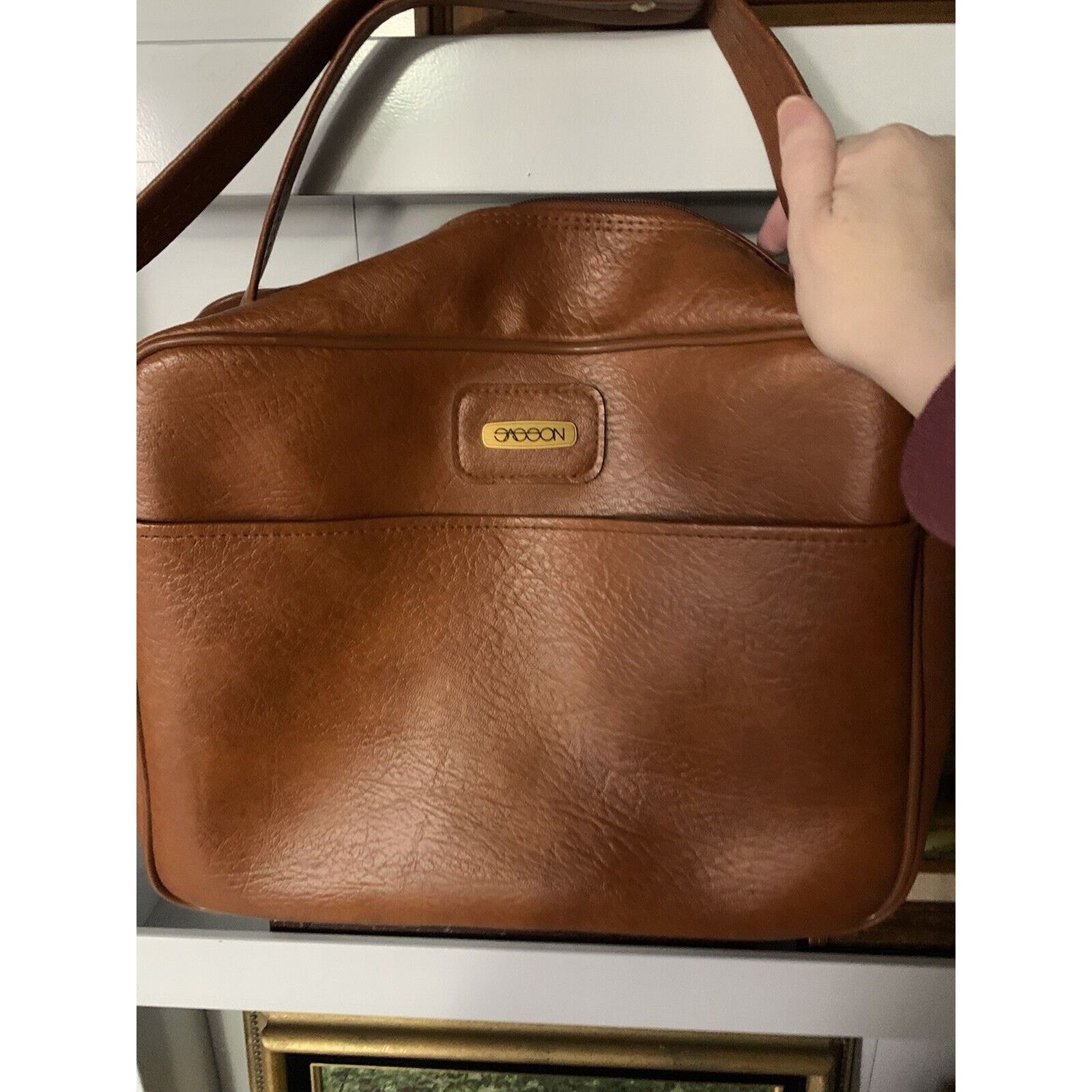 Samsonite Vintage Sasson Travel Luggage Bag Purse Bag Brand Brown Size ONE SIZE - 6 Thumbnail