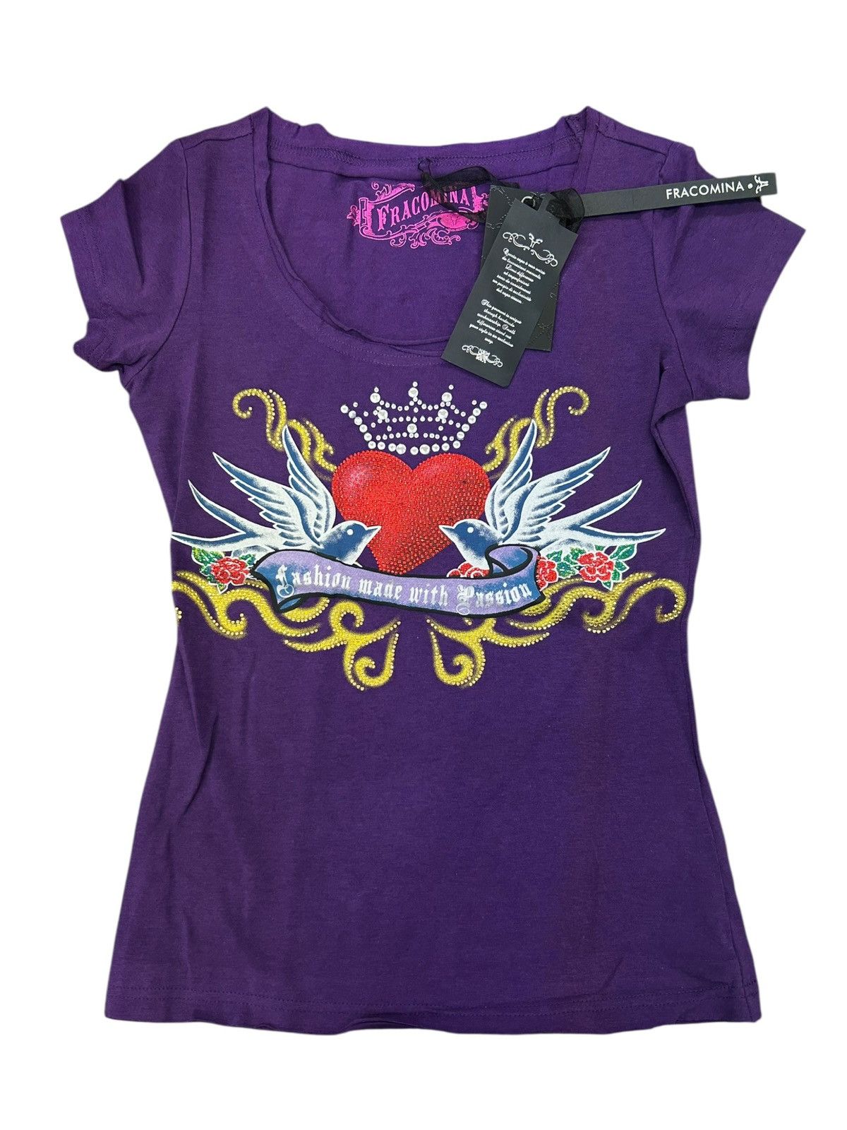 Other Fracomina Embellished Tattoo-Graphic Jersey Top - NWT - S Size S / US 4 / IT 40 - 2 Thumbnail